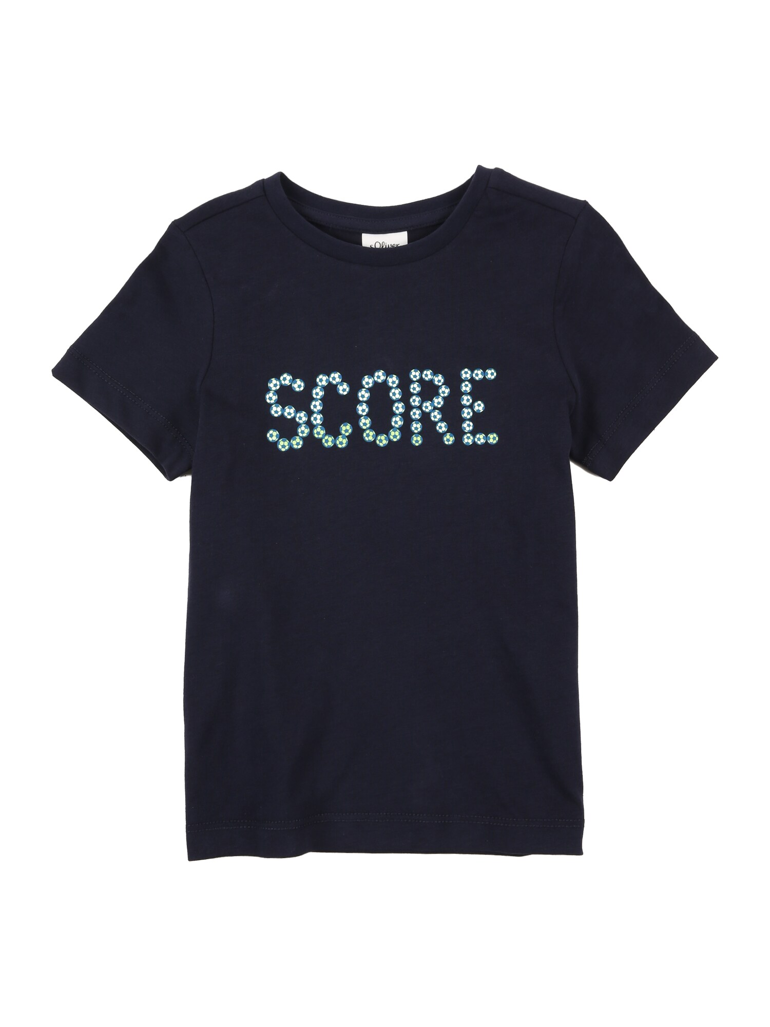 s.Oliver Tricou  bleumarin / albastru deschis / galben / alb