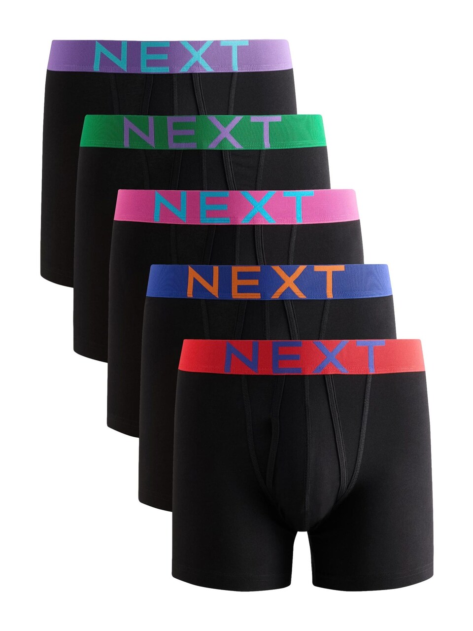 Boxershorts ljusblå / gran / rosa