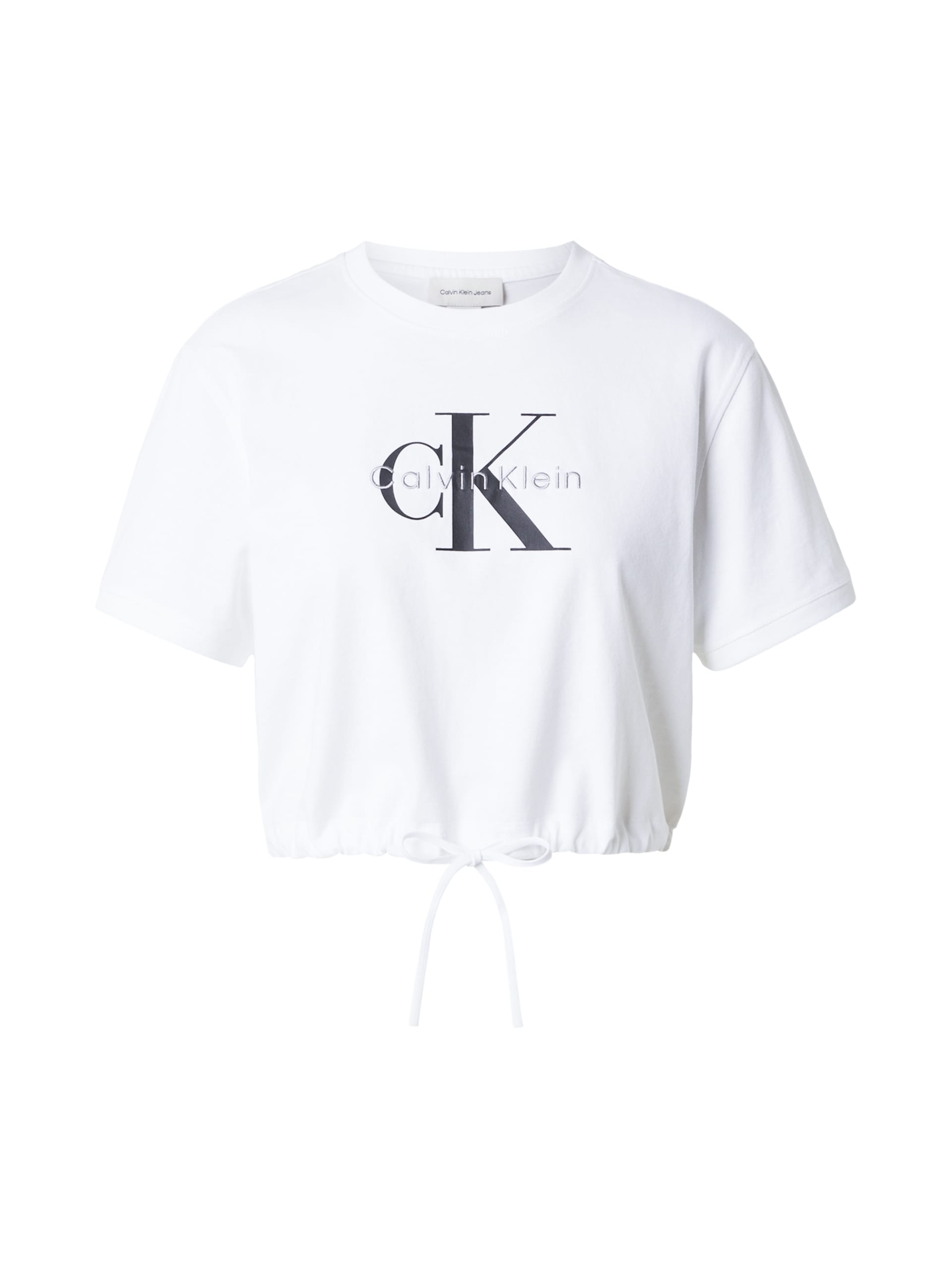 Calvin Klein Jeans T-shirts & Pikétröjor Lv047g288g Ss Monologo Cropped dam – bild 5
