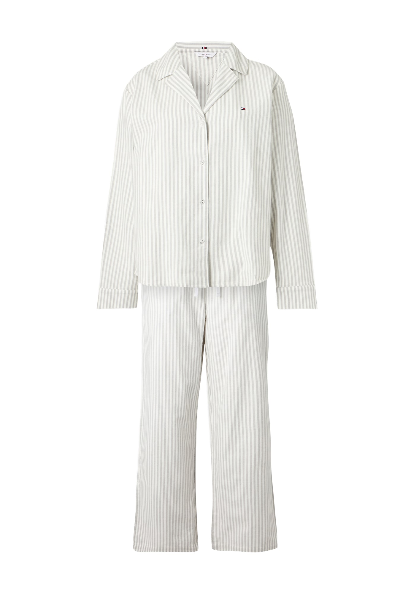Tommy Hilfiger Underwear Pijama gri / alb murdar