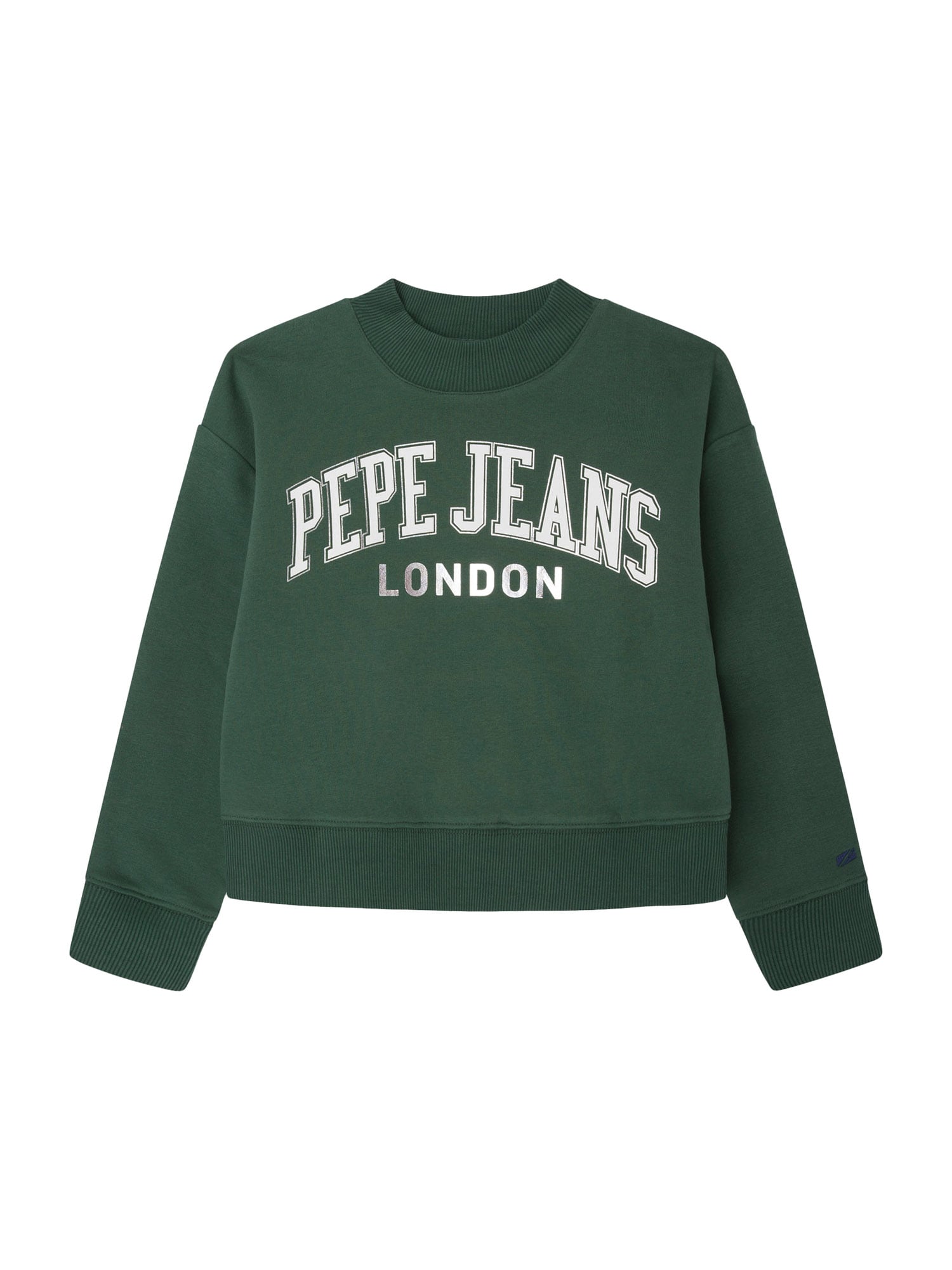 Pepe Jeans Суичър 'ELISABETH'  зелено / бяло
