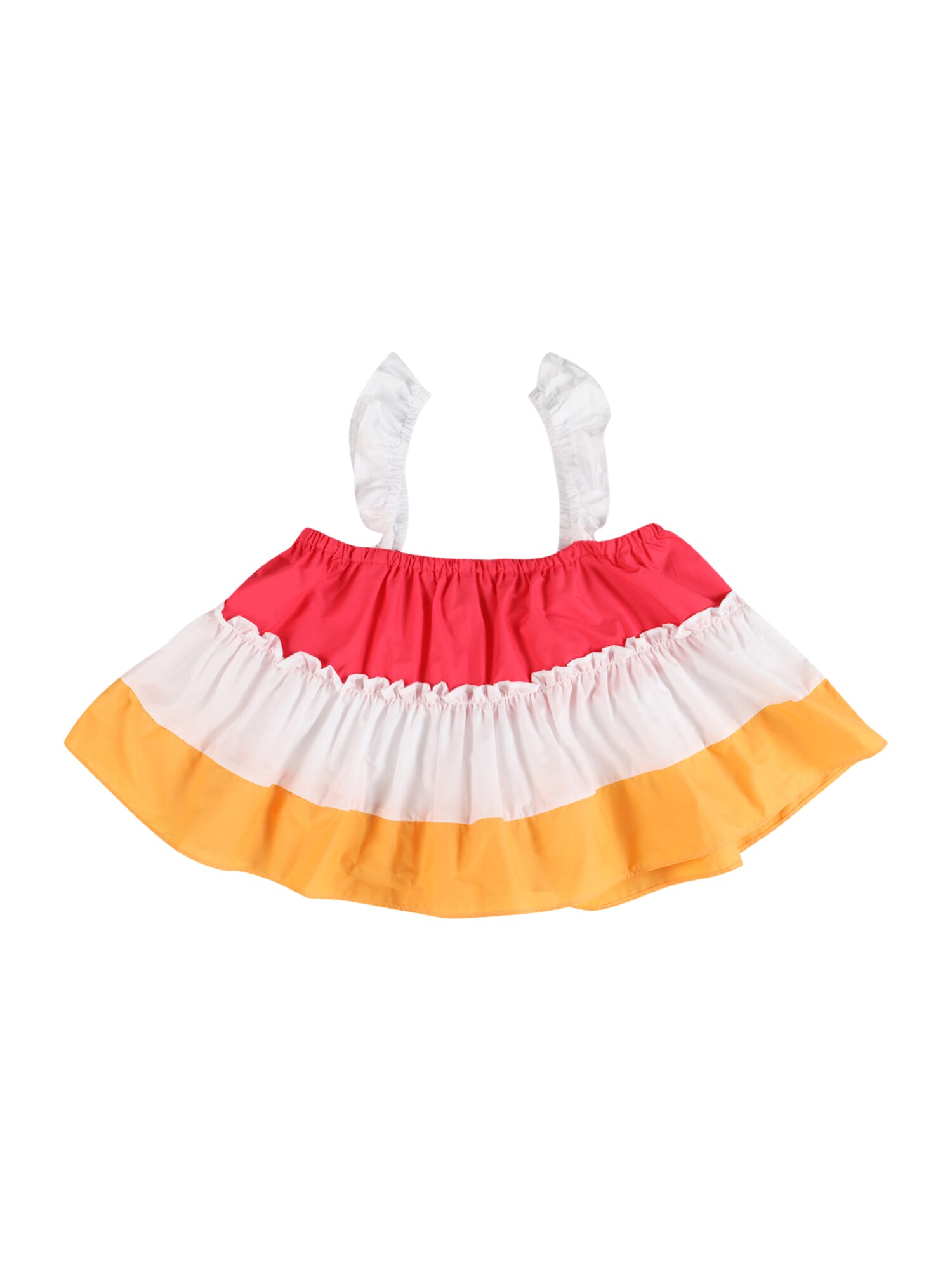 PATRIZIA PEPE Top 'CAMICIA'  žltá / červená / biela