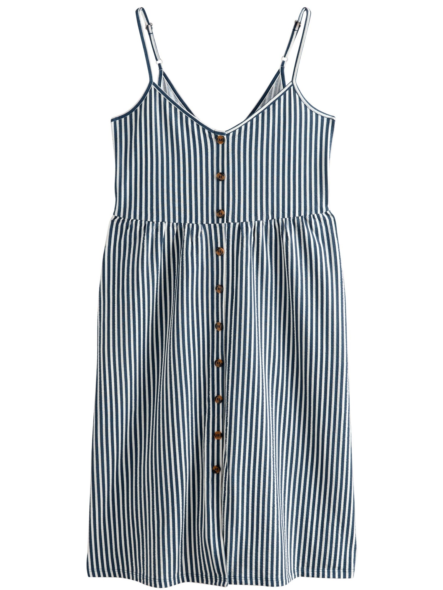 Next Rochie tip bluză  albastru marin / alb