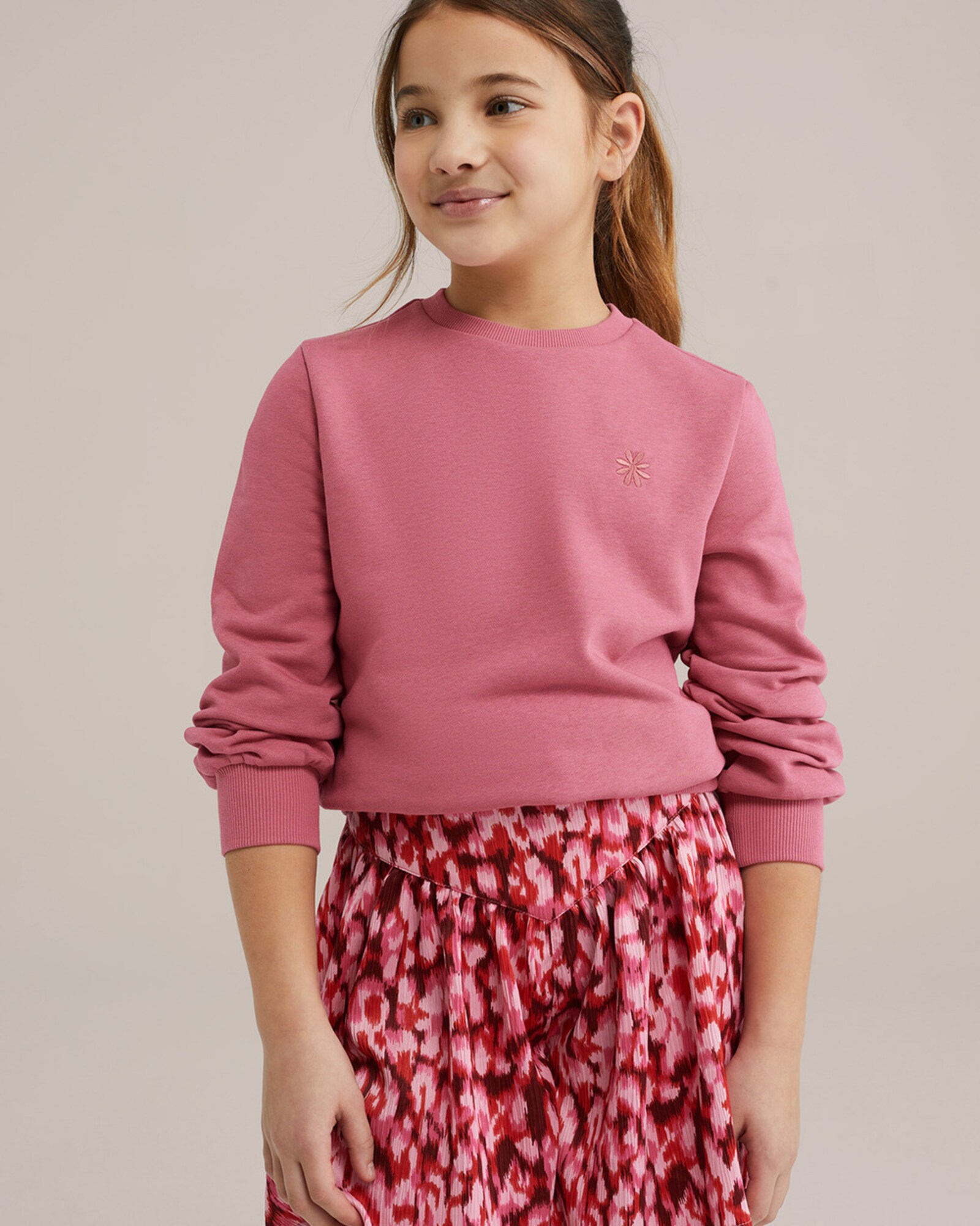 WE Fashion Tréning póló  fáradt rózsaszín termék 2. képe