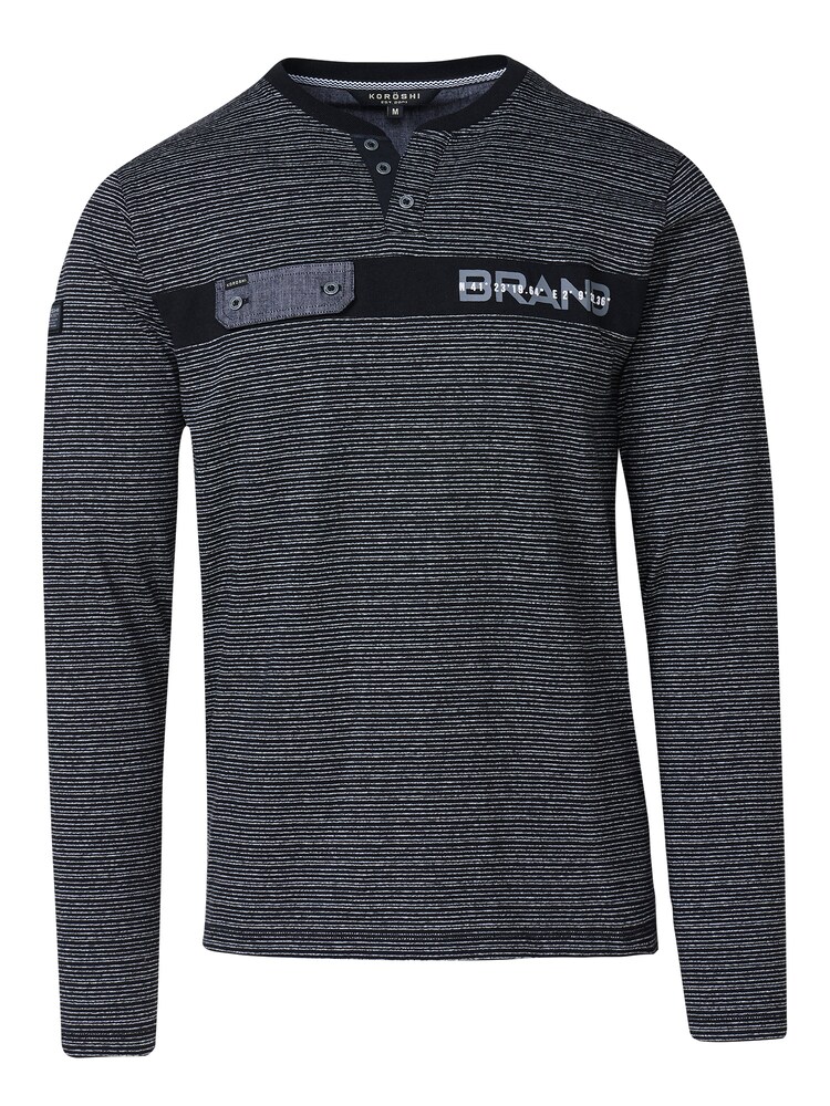 KOROSHI Póló Férfi fekete , Méret XL