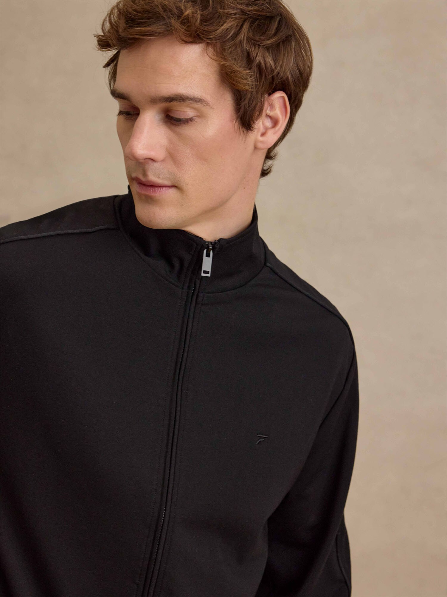 DAN FOX APPAREL Tepláková bunda 'Tino' čierna (obrázok 5)
