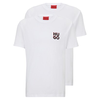 HUGO Shirt ‘Dimento’ Rood / Zwart / Wit