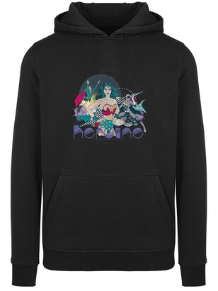 F4NT4STIC Sweatshirt ‘DC Comics Justice League Heroine’ Jade groen / Lila / Magenta / Zwart