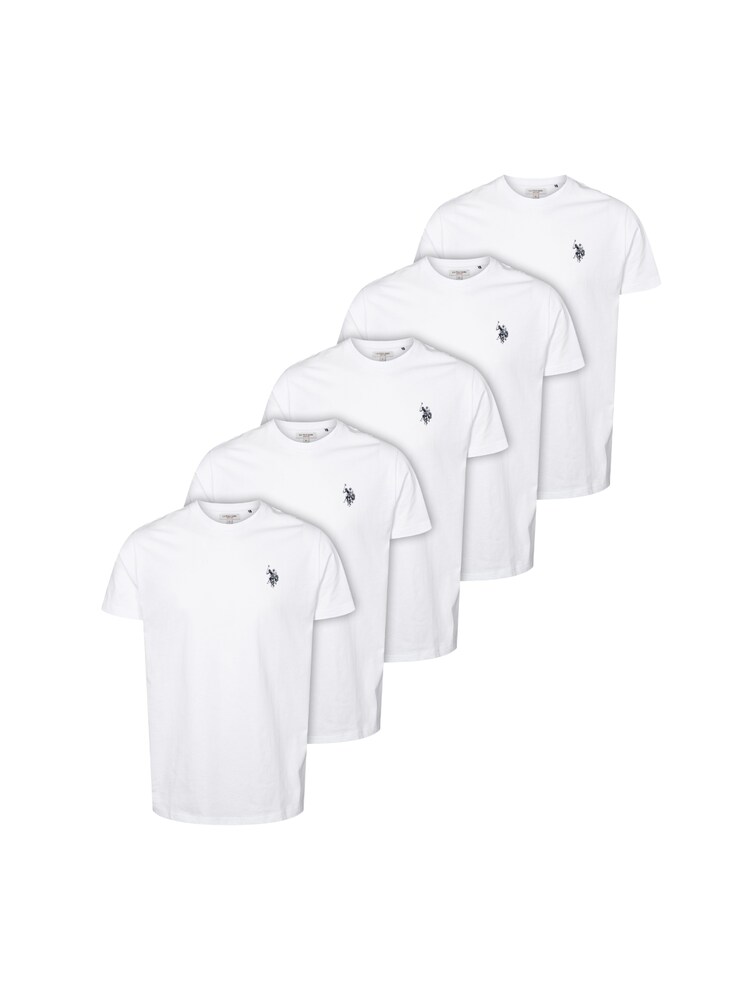 U.S. POLO ASSN. T-Shirt 'Bertil' Herren Größe M schwarz / weiß