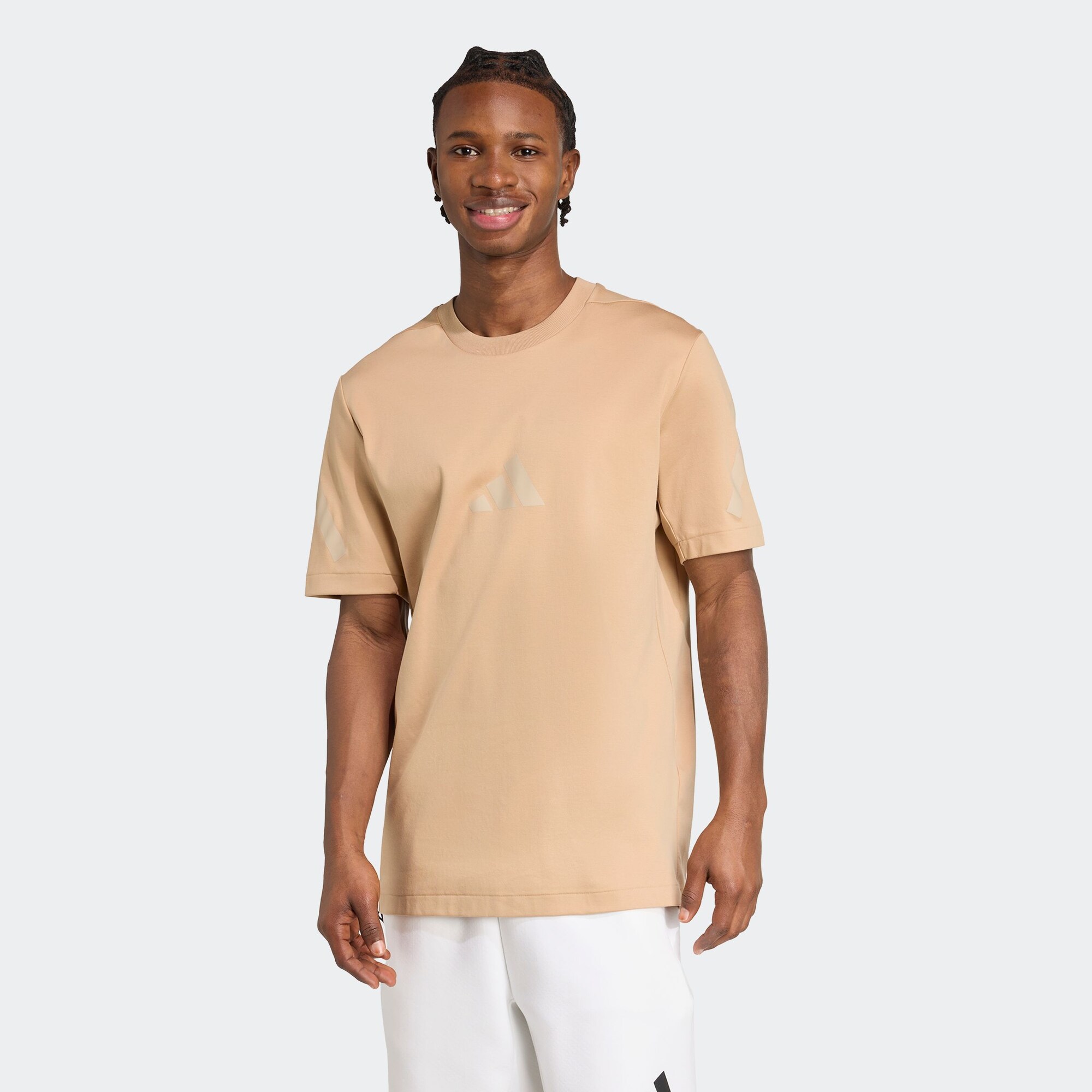 ADIDAS SPORTSWEAR Funkčné tričko 'Z.N.E.' kapučíno / šedobiela (obrázok 3)
