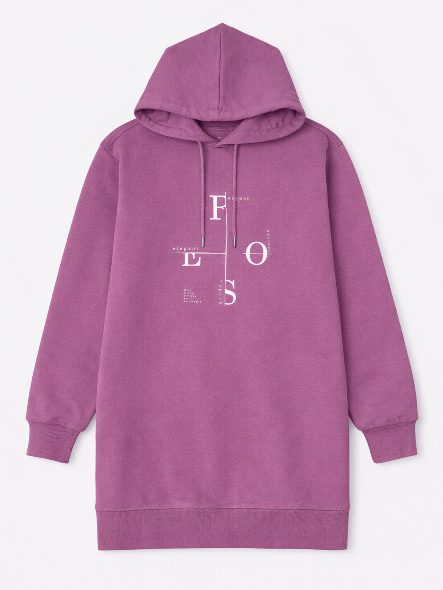 LEAFLETIC Vestido 'Leafletic Women’s Lounge Hoodie Jacket' rosa