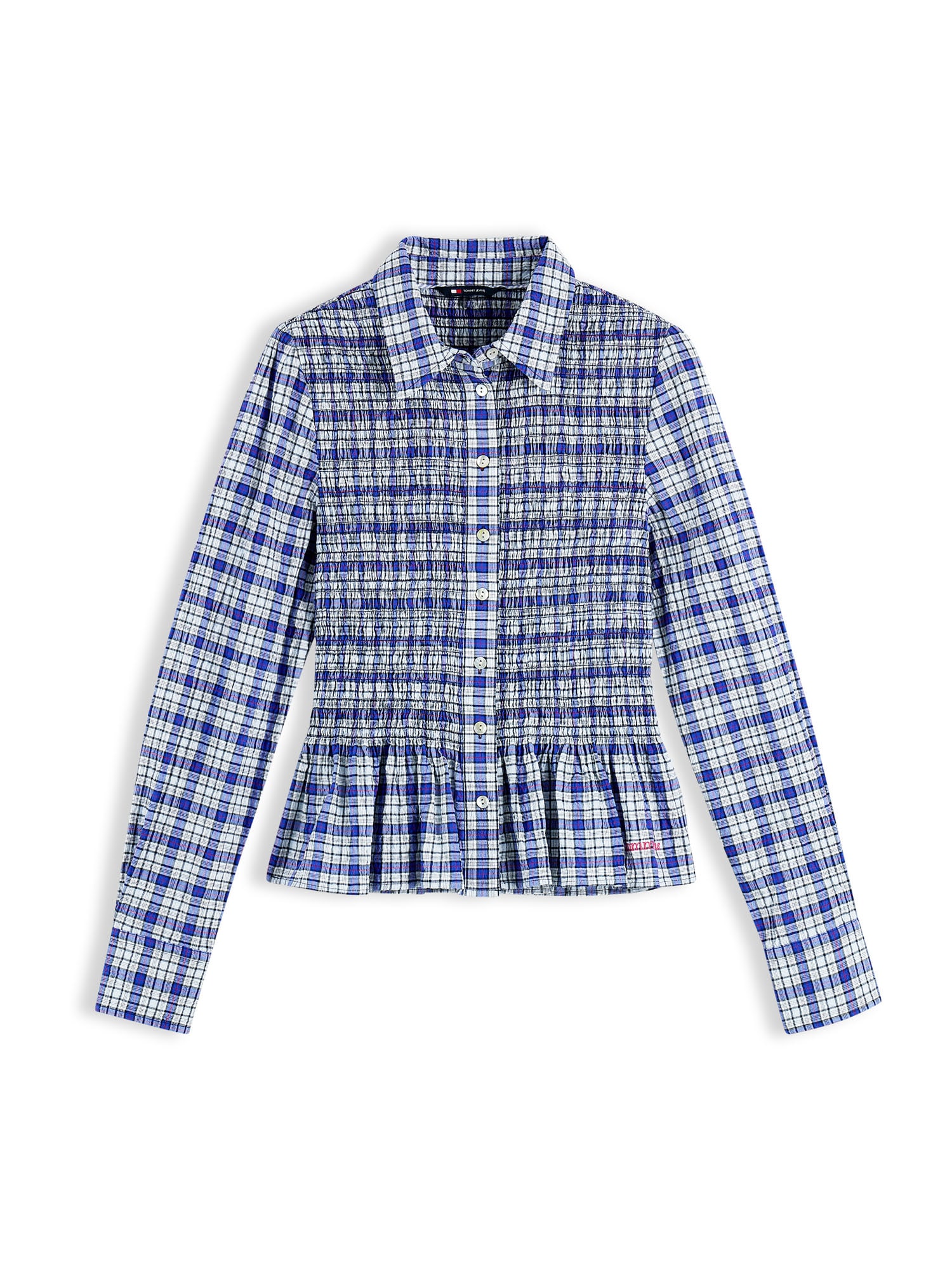 Tommy Jeans Blusa azul / blanco
