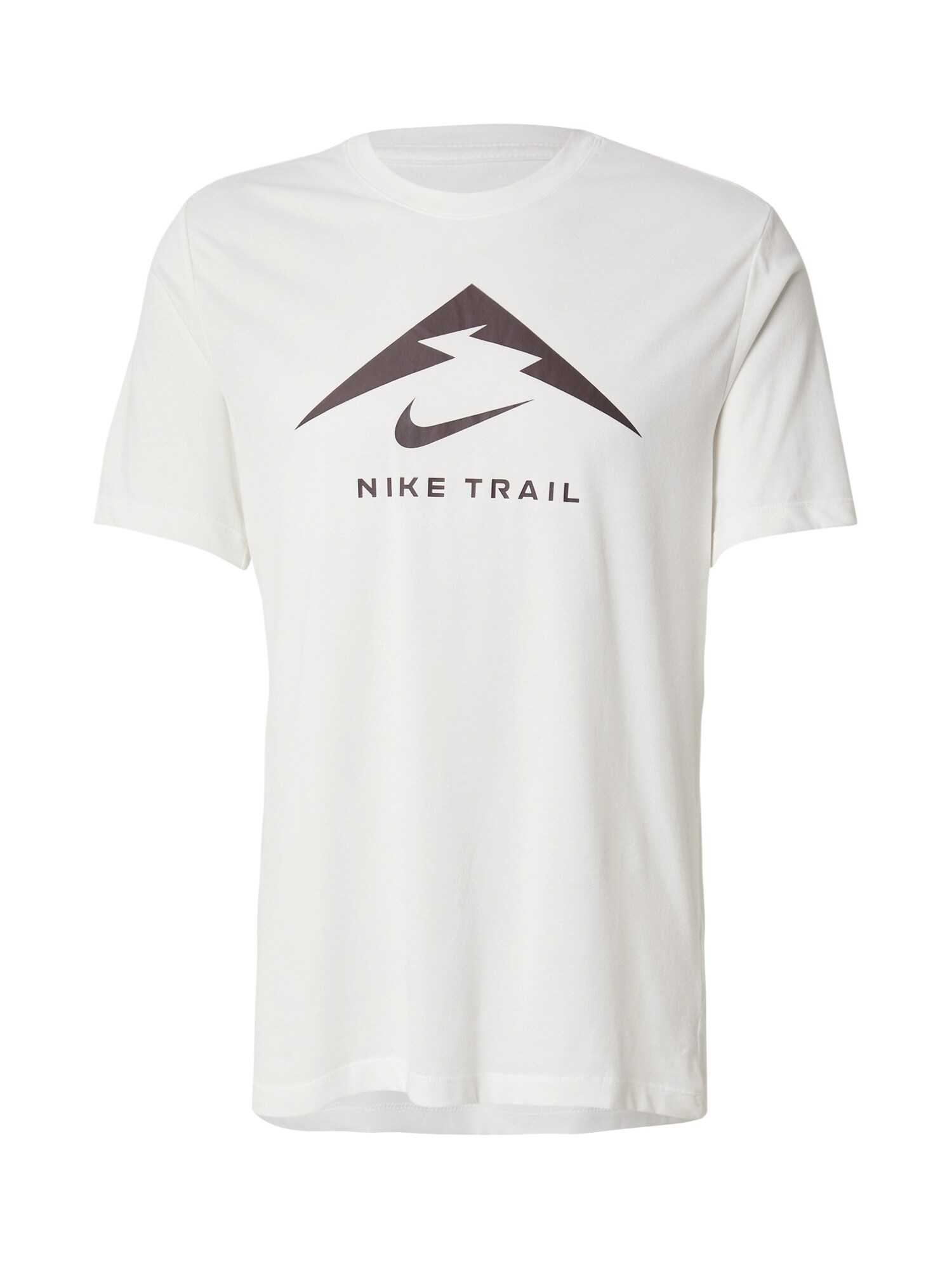 NIKE Funkcionális felső 'TRAIL'  sötét barna / fehér akciós termékkép 1