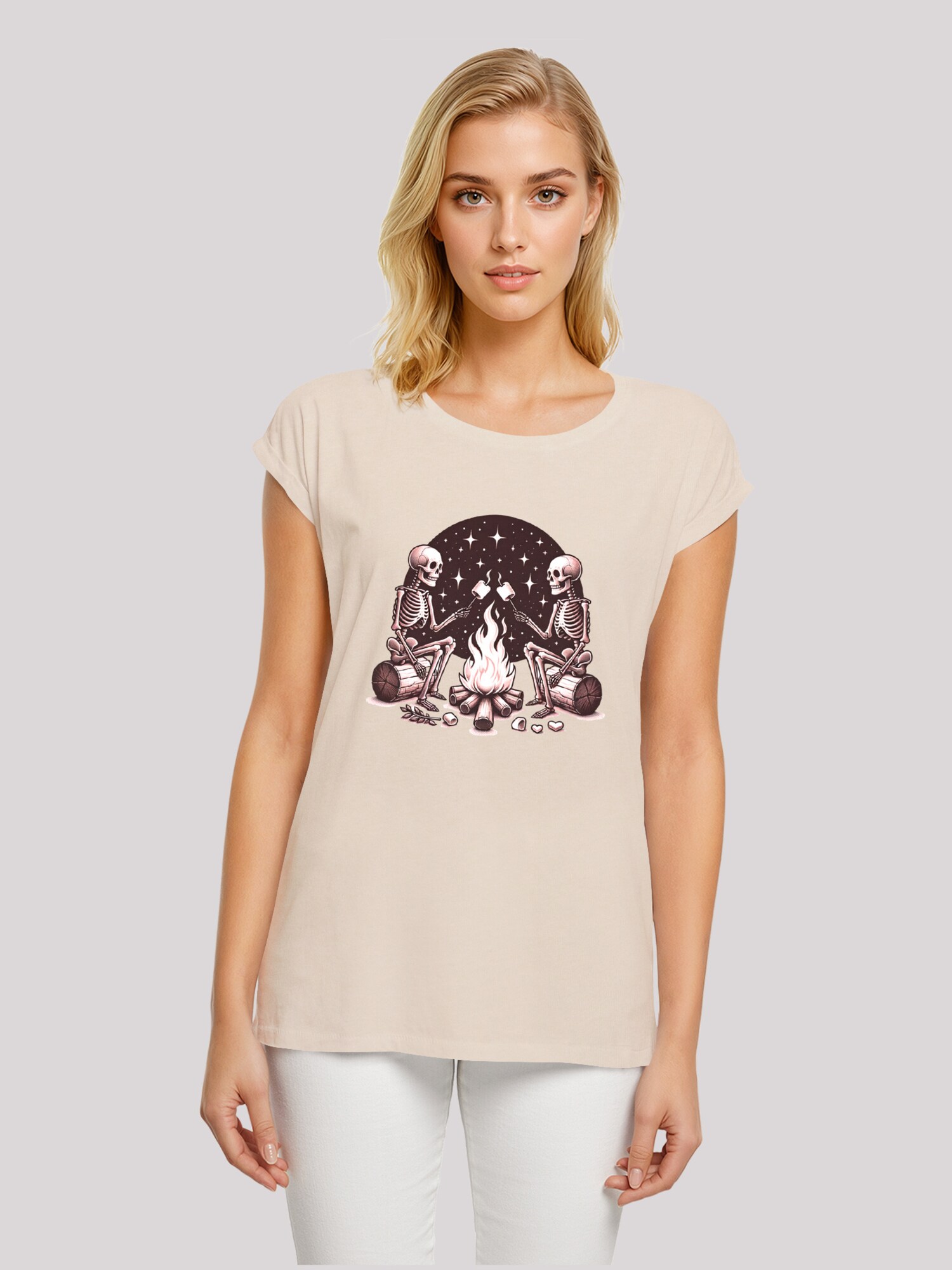 Thumbnail - F4NT4STIC T-Shirt Skelette Lagerfeuer Marshmallow