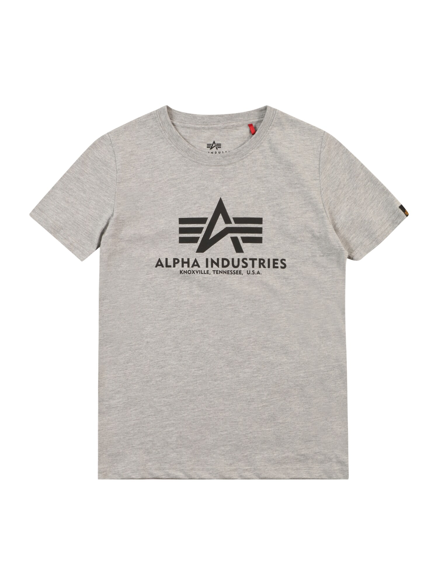 ALPHA INDUSTRIES Tricou  gri amestecat / negru