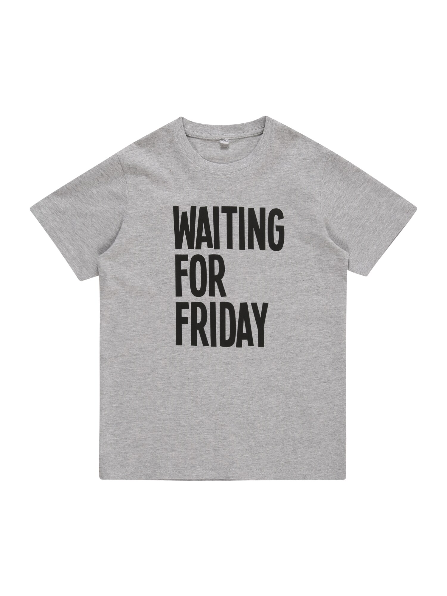 Mister Tee Marškinėliai 'Waiting For Friday'  pilka / juoda