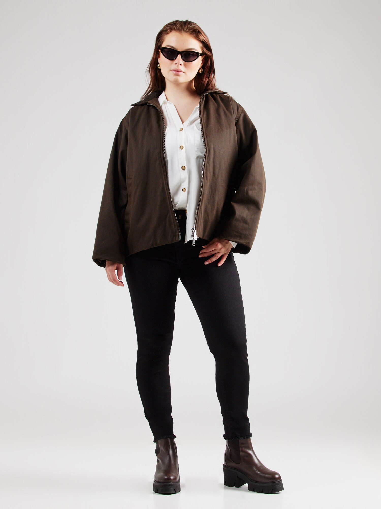 Vero Moda Curve Blúzka 'VMBumpy' biela (obrázok 4)