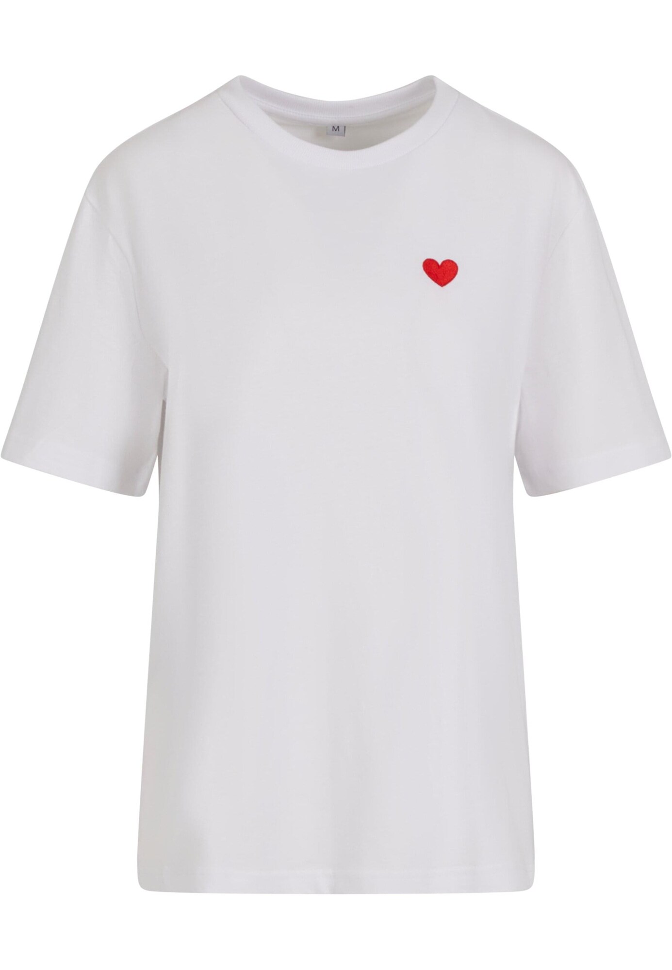 Mister Tee Tricou Heart Shape  roșu deschis / alb