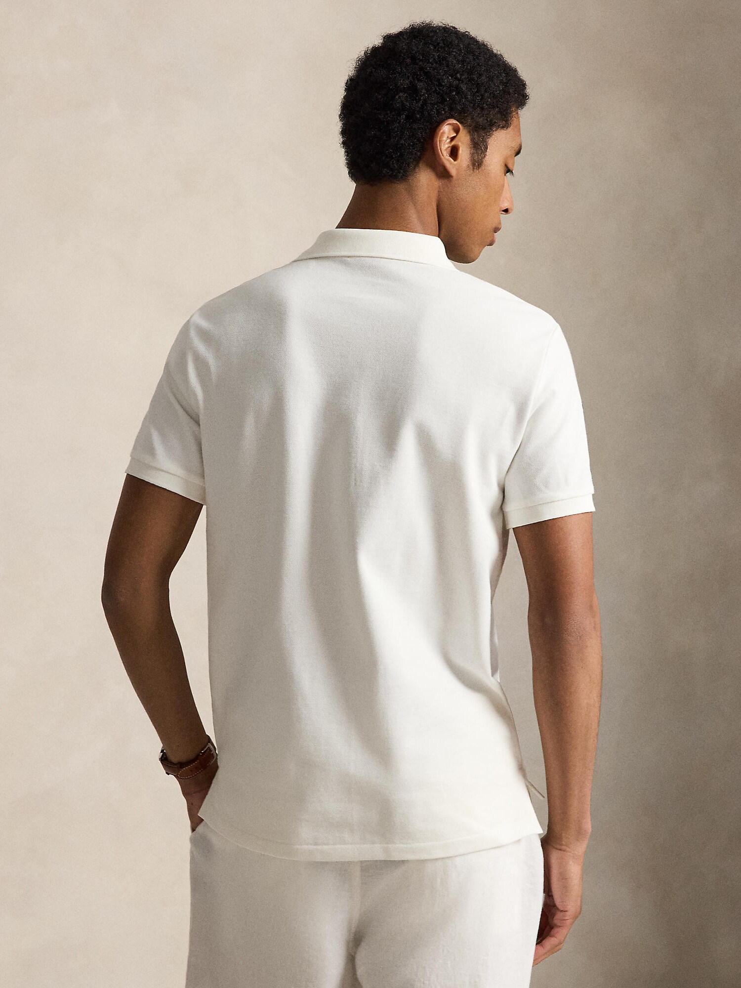 Polo Ralph Lauren Camiseta beige / azul oscuro / blanco – imagen 3
