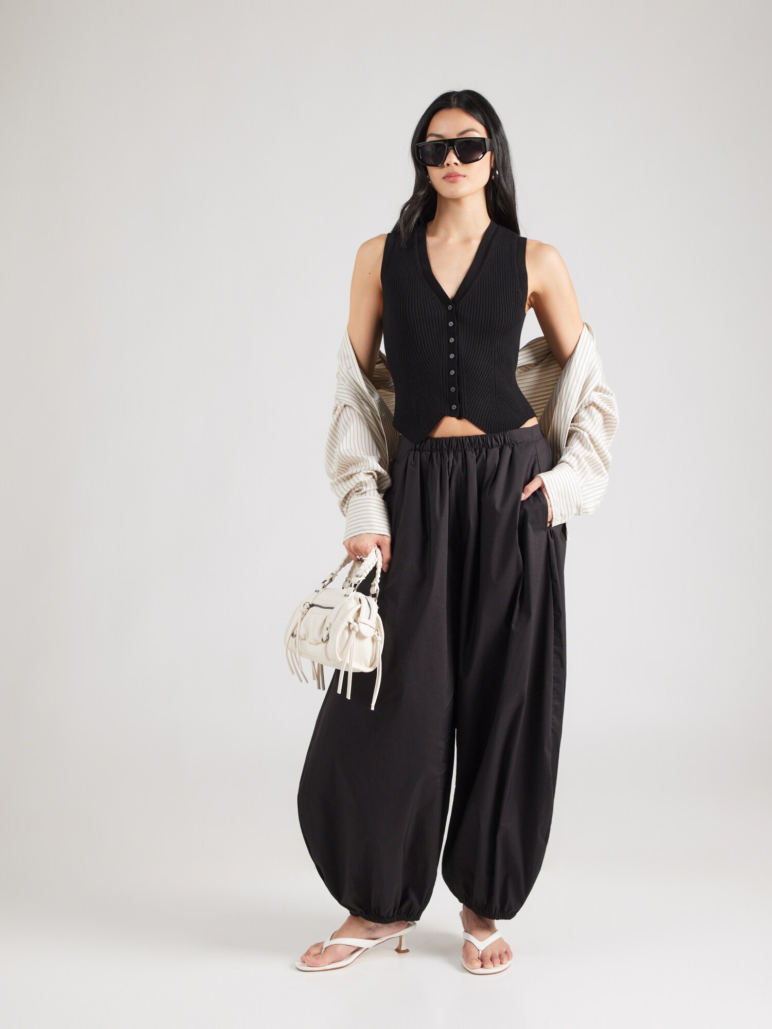 AllSaints Chaleco de punto 'Cruz'  negro – imagen 4