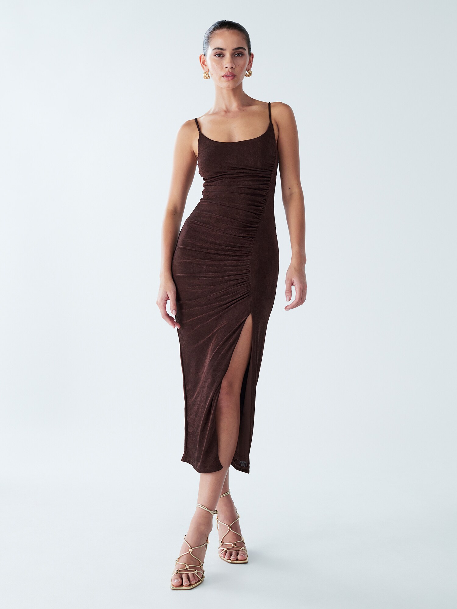BWLDR Rochie Lani  ciocolatiu