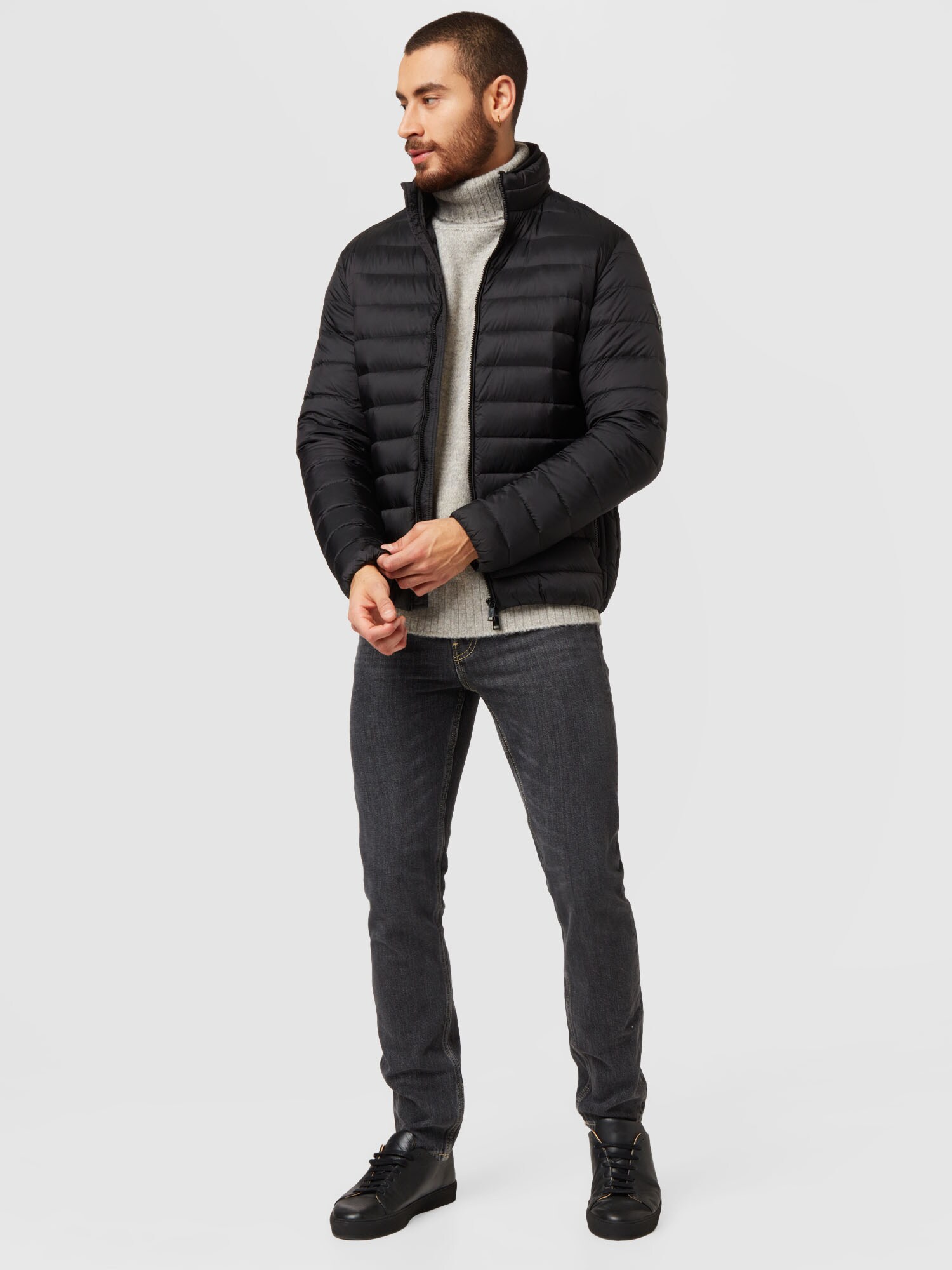 GUESS Chaqueta de entretiempo negro – imagen 36