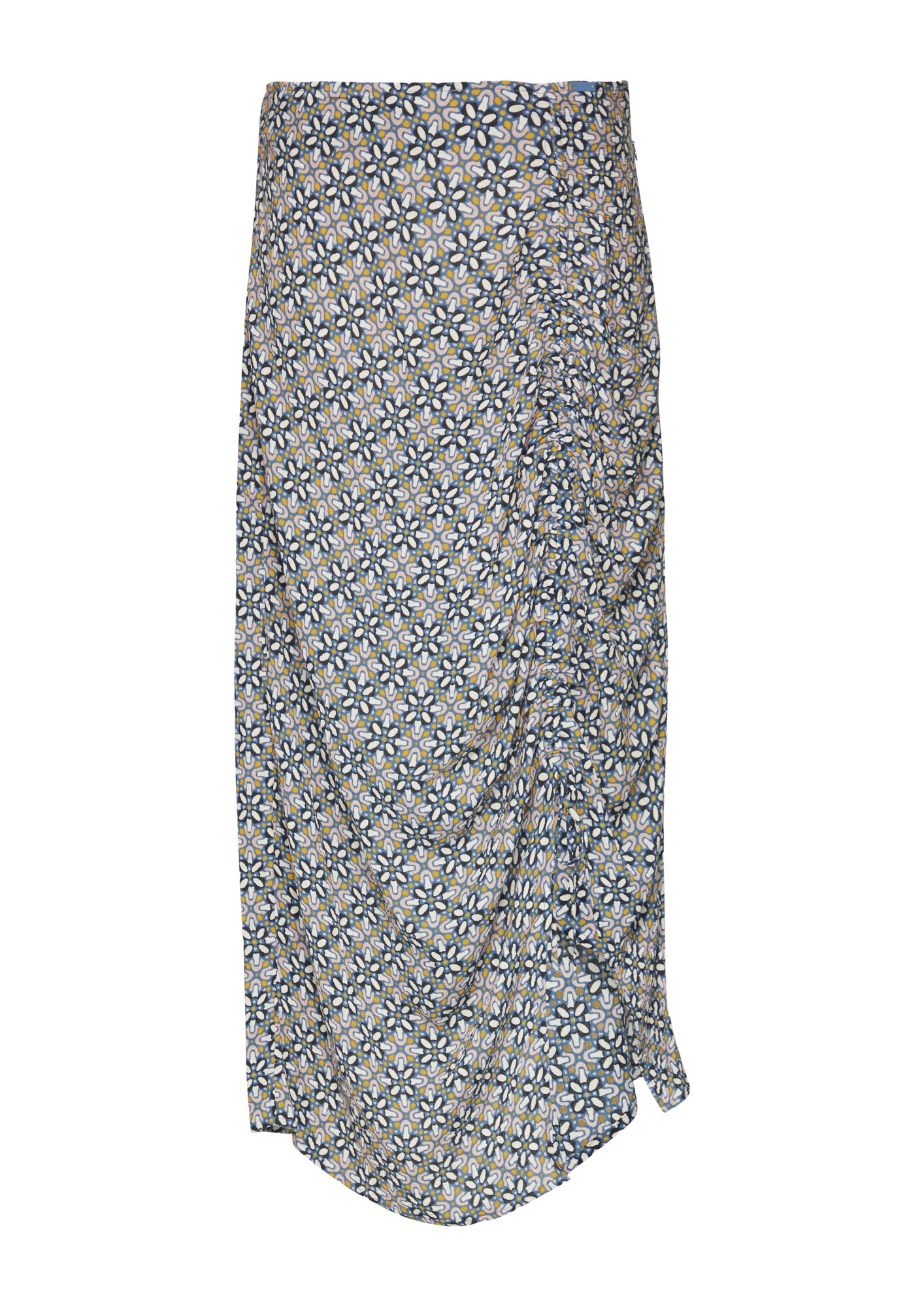 QS Fustă  albastru deschis / negru / alb