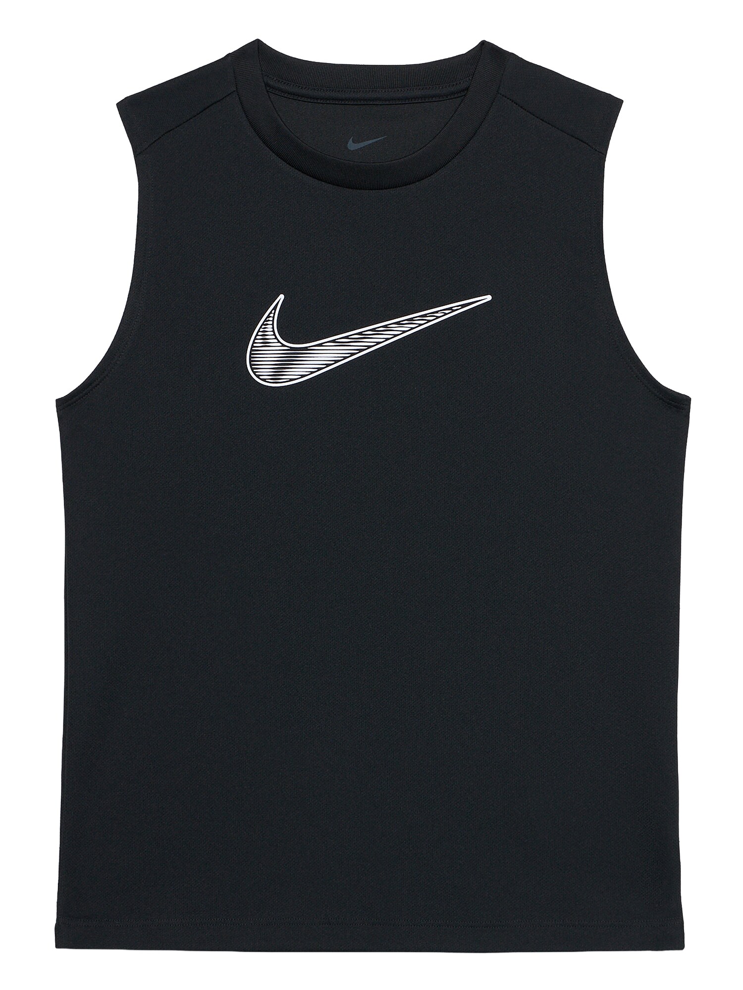 NIKE Tricou  negru / alb