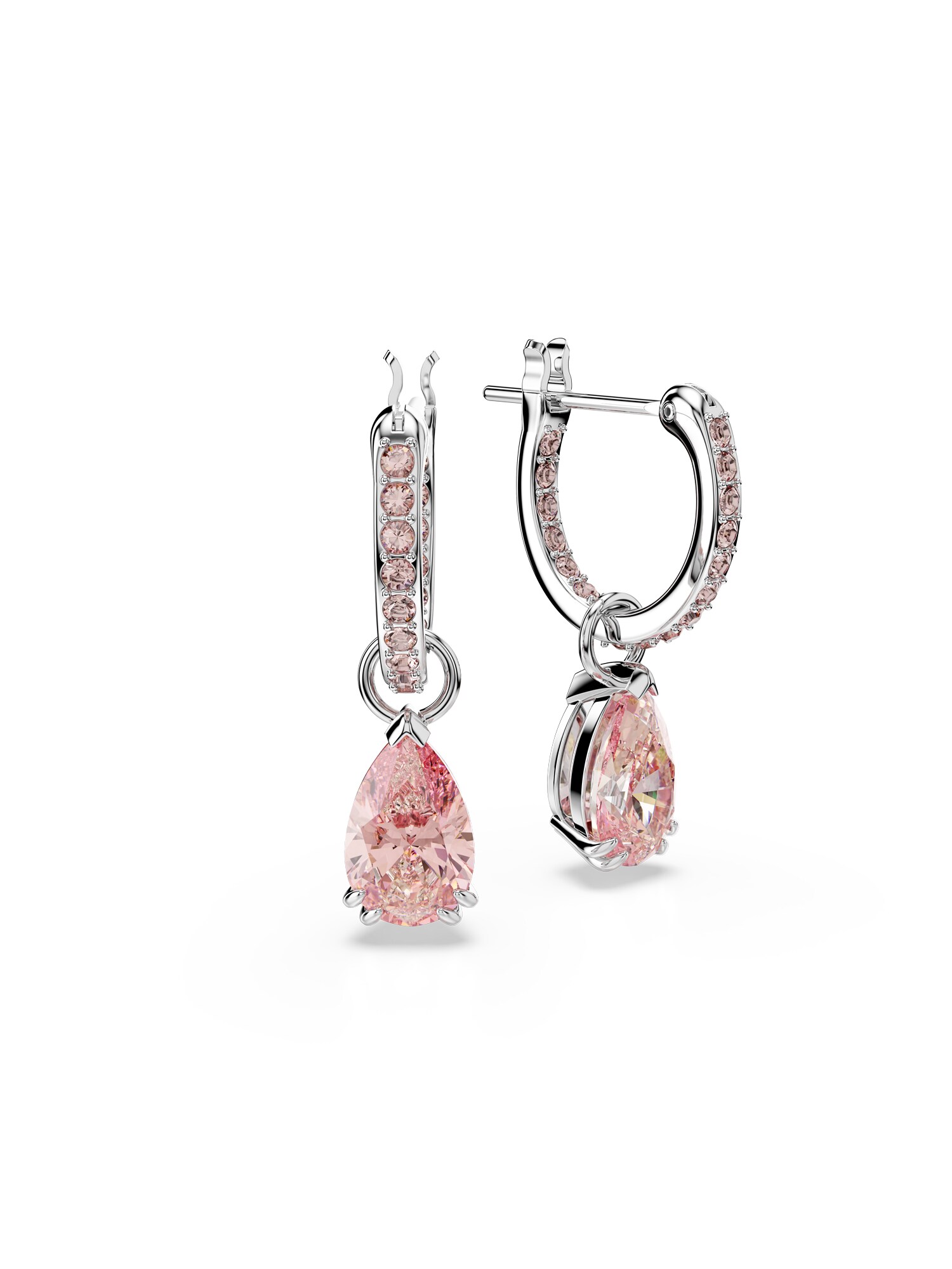 Swarovski Fülbevalók  rózsaszín / ezüst termék 2. képe