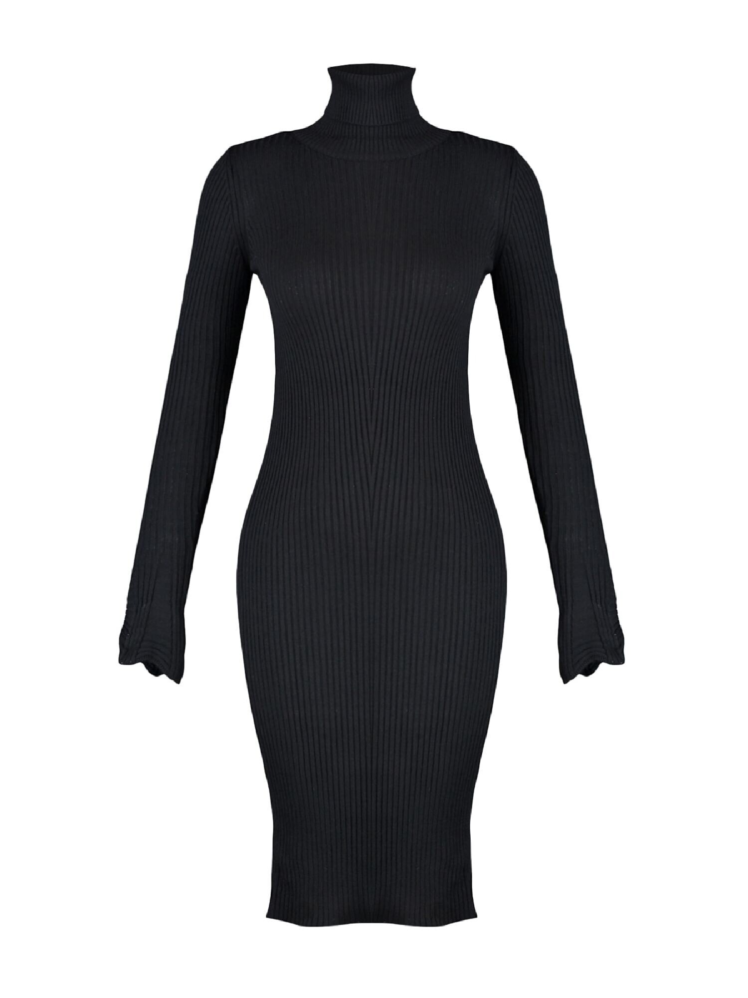 Trendyol Rochie tricotat  negru