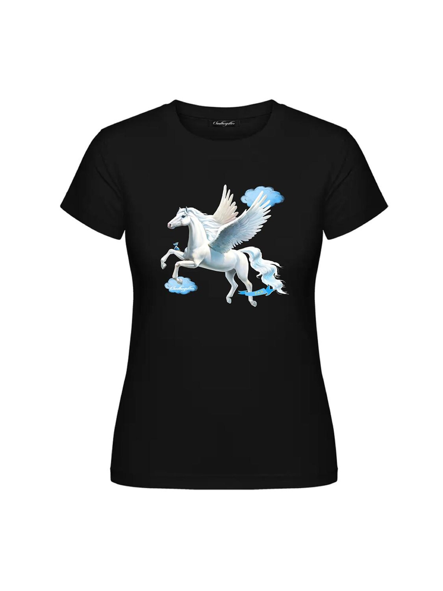 SANDBURGRITTER Maglietta 'PEGASUS' nero