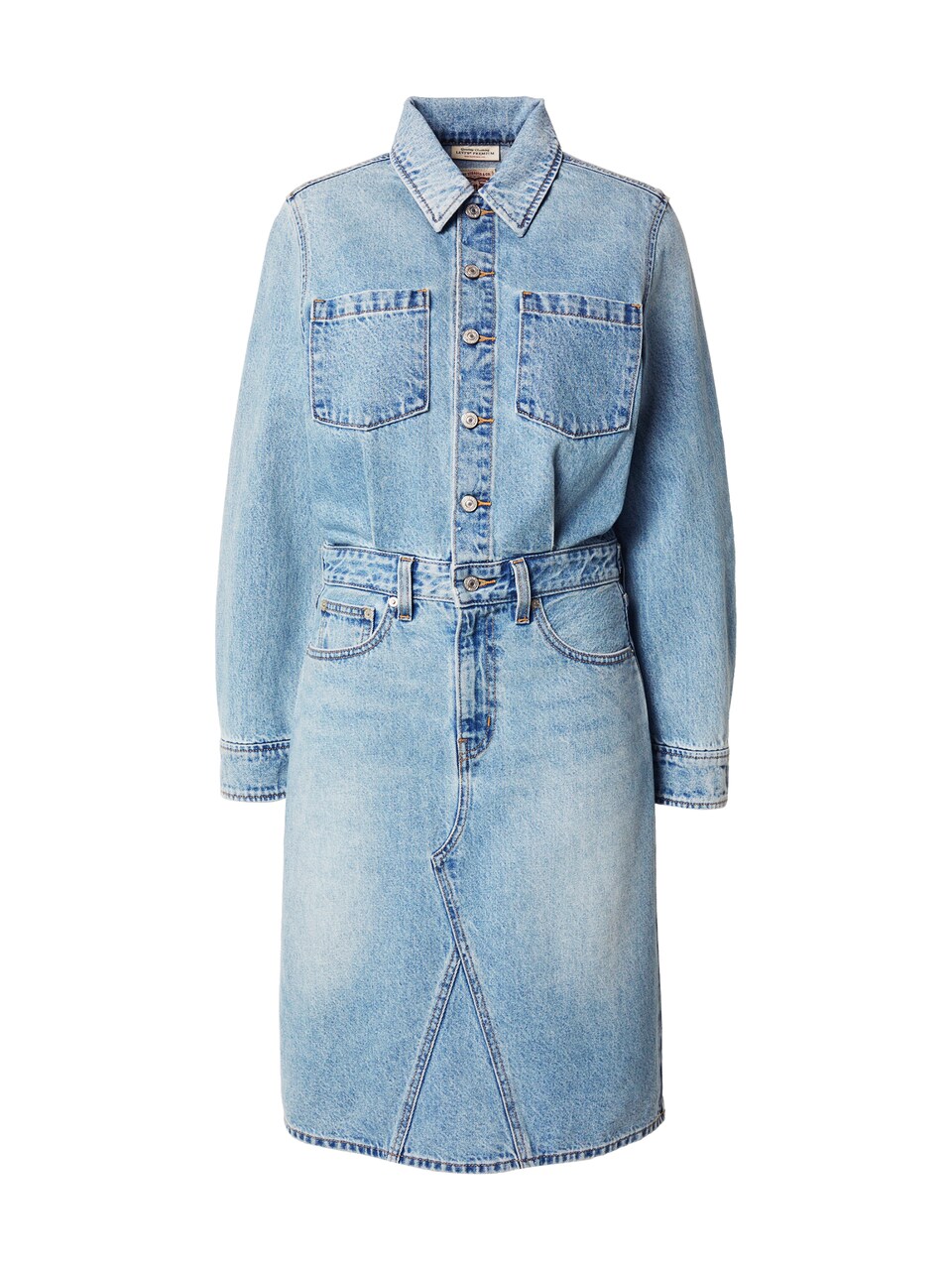 Skjortklänning 'Long Sleeve A Line Western Jumpsuit'