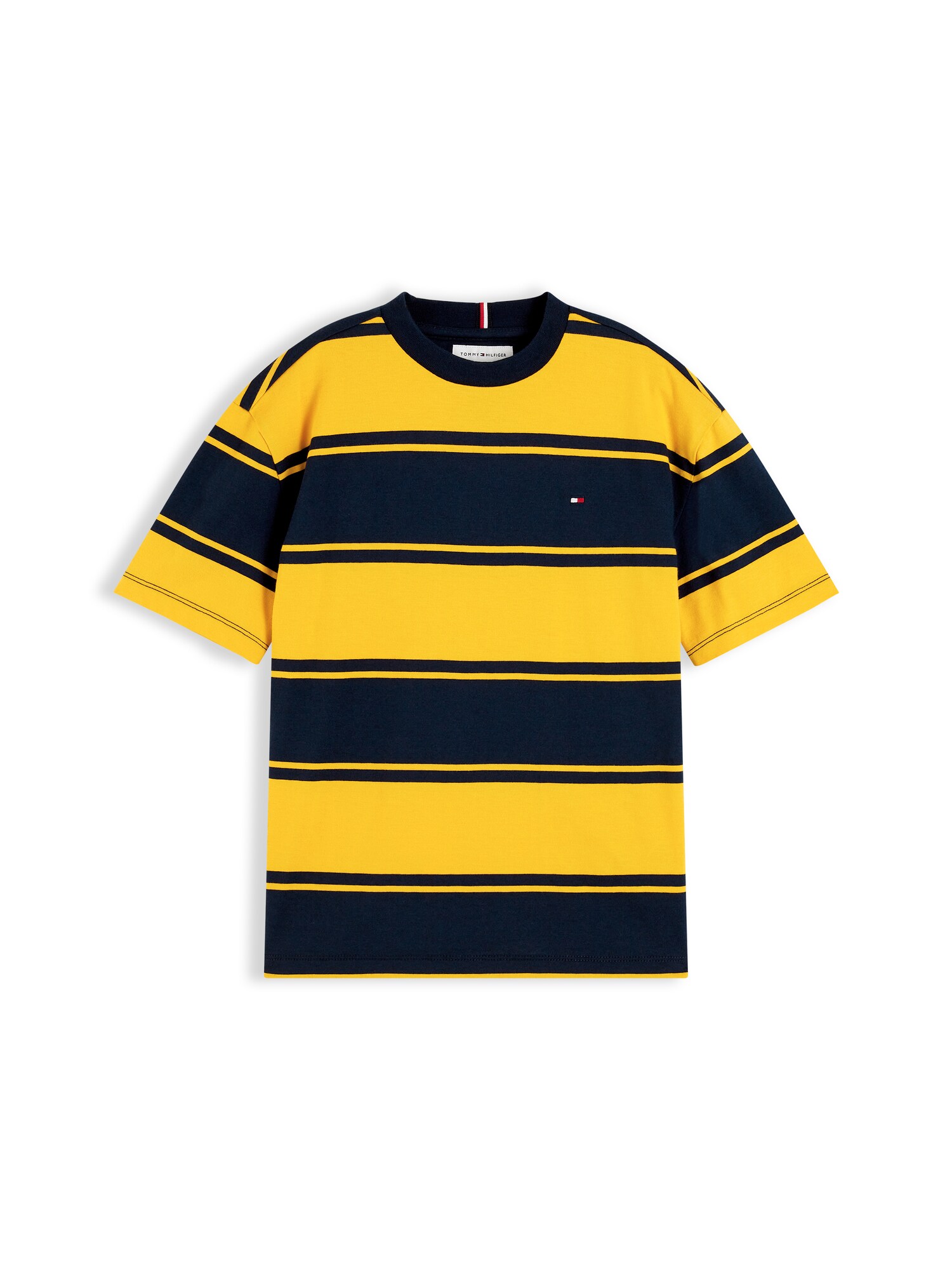 TOMMY HILFIGER Tricou ESSENTIAL bleumarin / galben curry