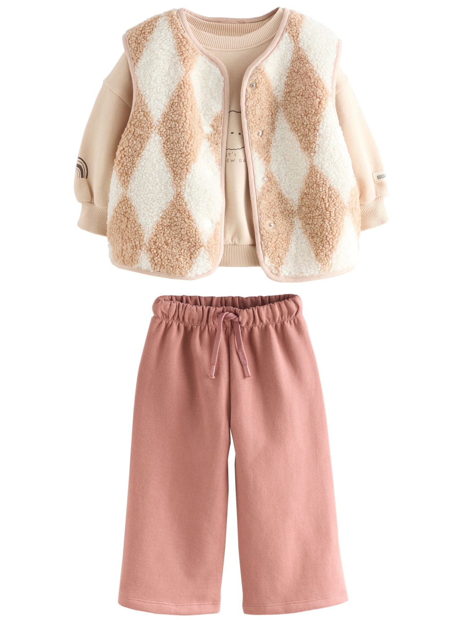 Next Set  bej / roz / alb