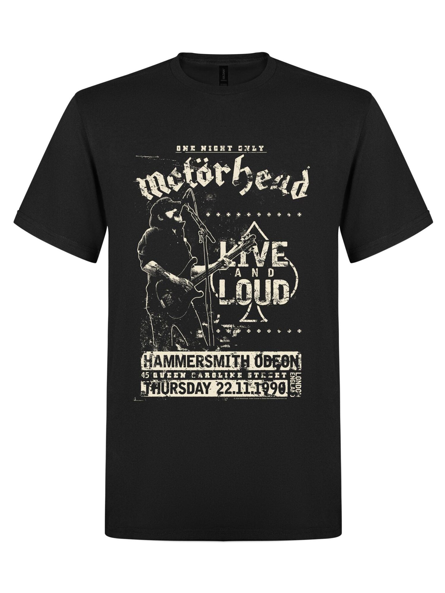 Motörhead Camiseta 'Motörhead Live and Loud  T-Shirt'  negro – imagen 4