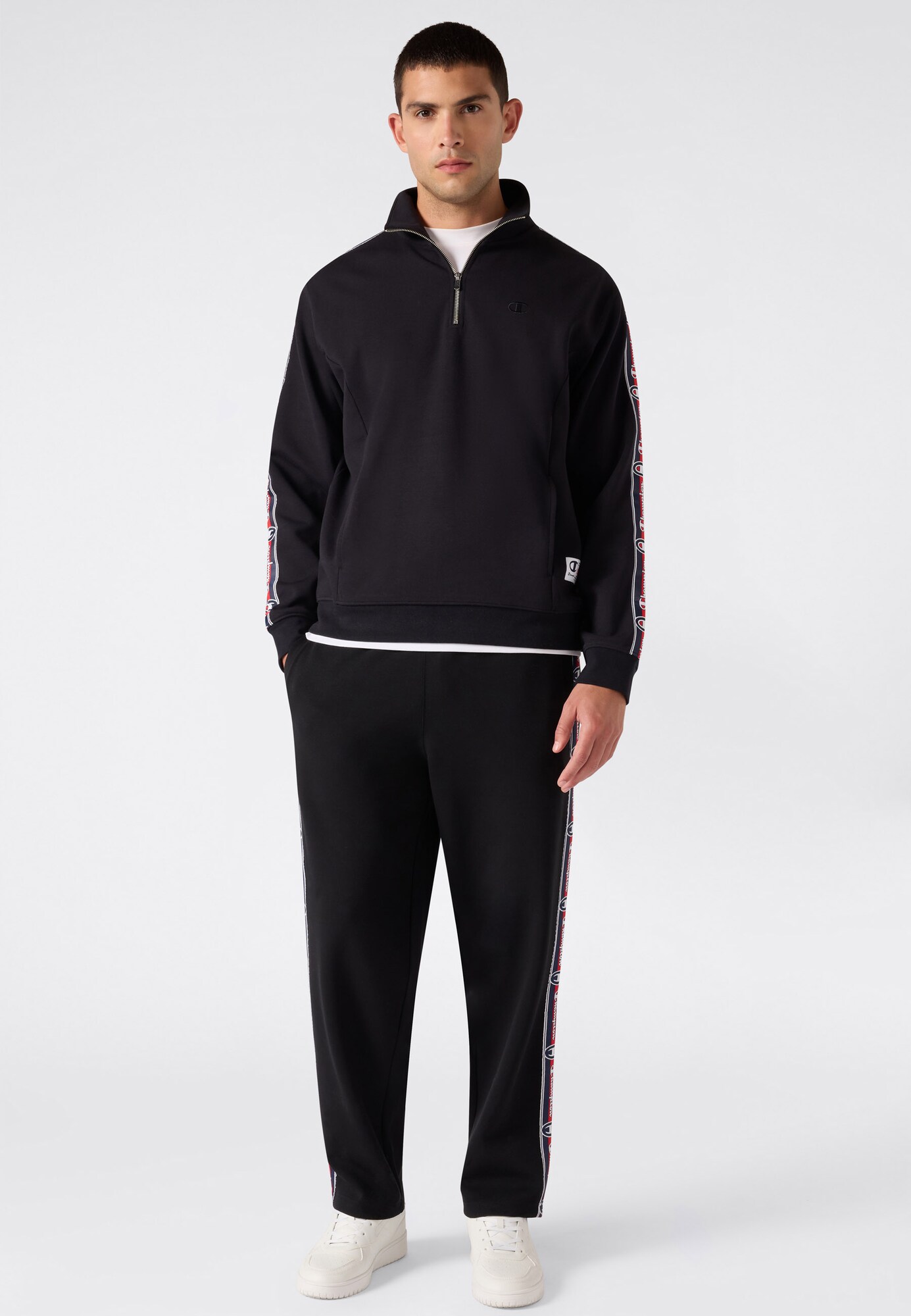 Champion Sudadera  rojo vivo / negro / blanco – imagen 4