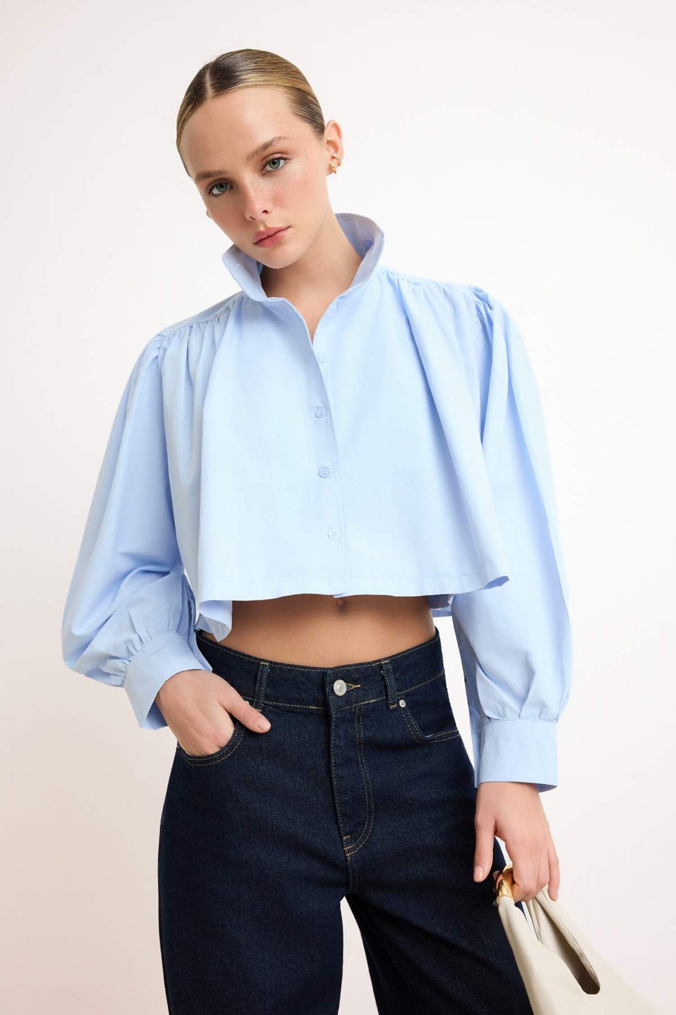 Trendyol Blusa  azul claro