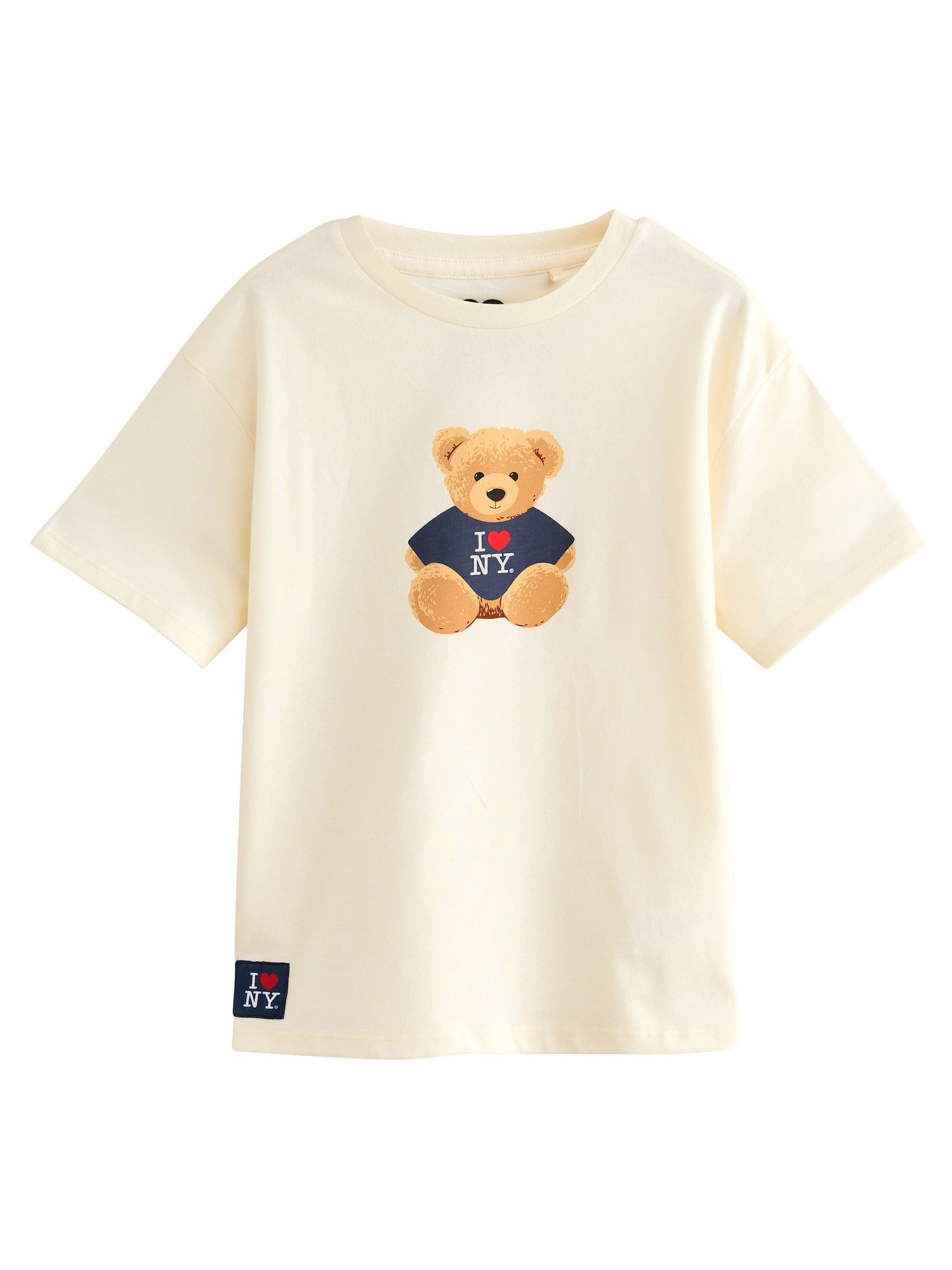 Next Tricou I Love New York  crem / bleumarin / maro / roșu