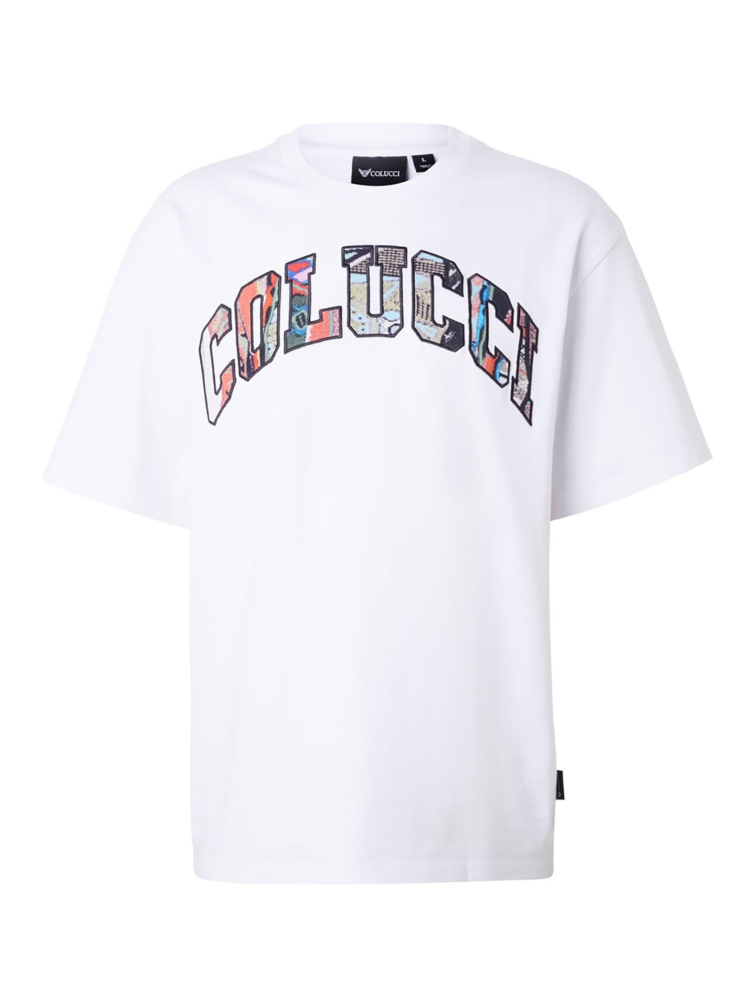 Colucci Camiseta  azul claro / rojo claro / negro / blanco