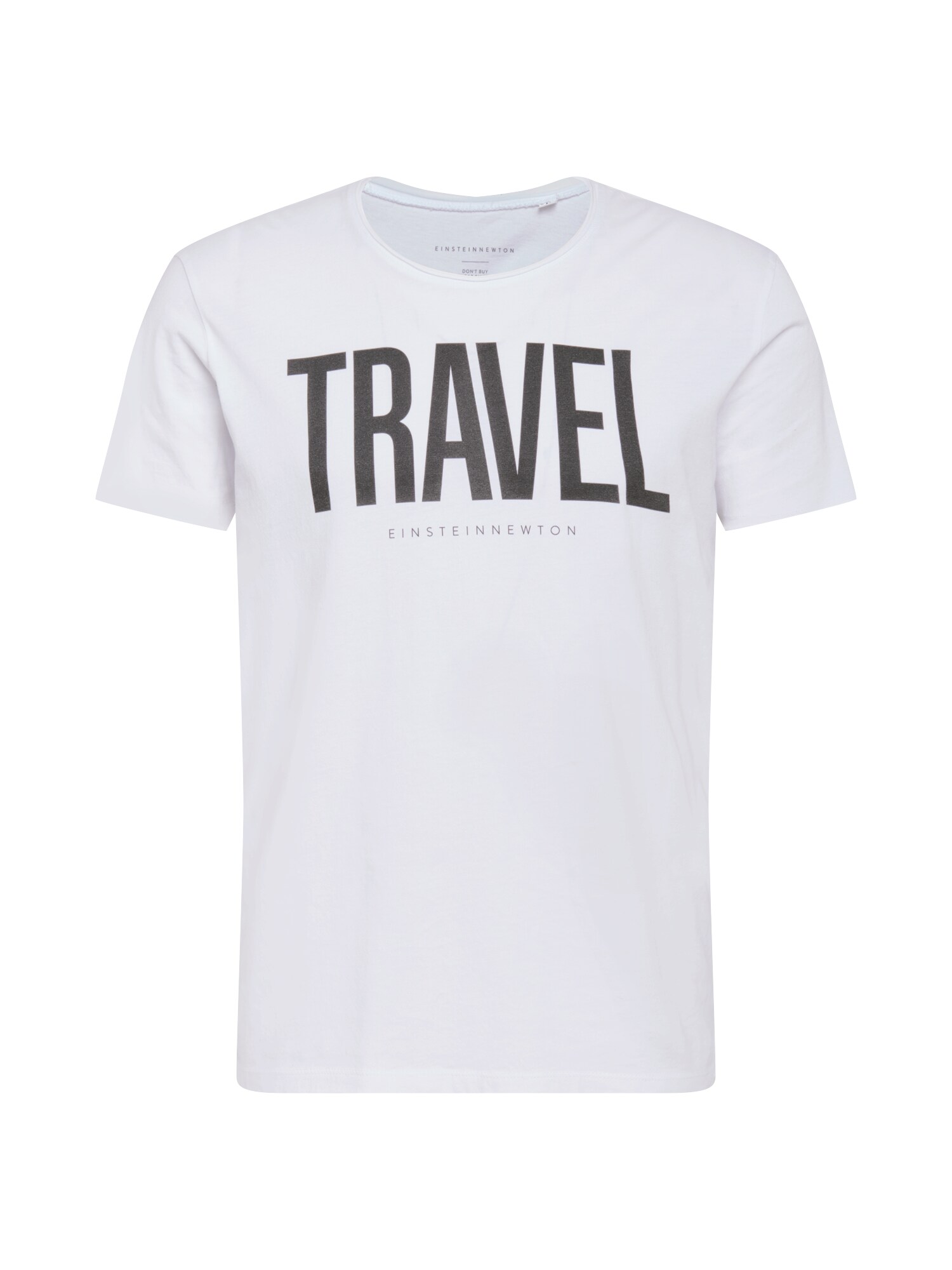 EINSTEIN & NEWTON Marškinėliai 'Travel'  balta / tamsiai pilka