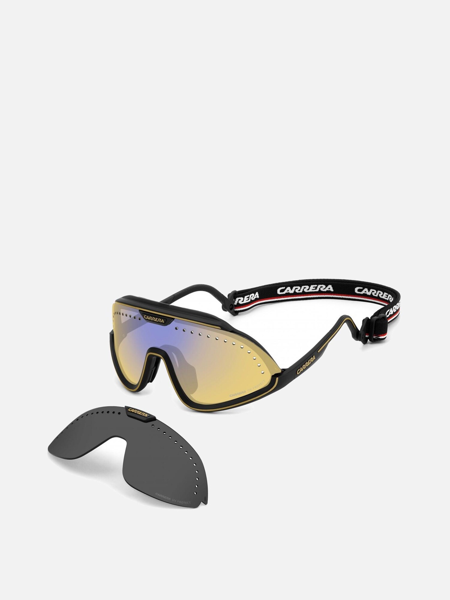 Carrera Gafas de sol 'Carrera C SPORT 01/S Matte black gold 99/1/125 MAN Sunglasses'  negro