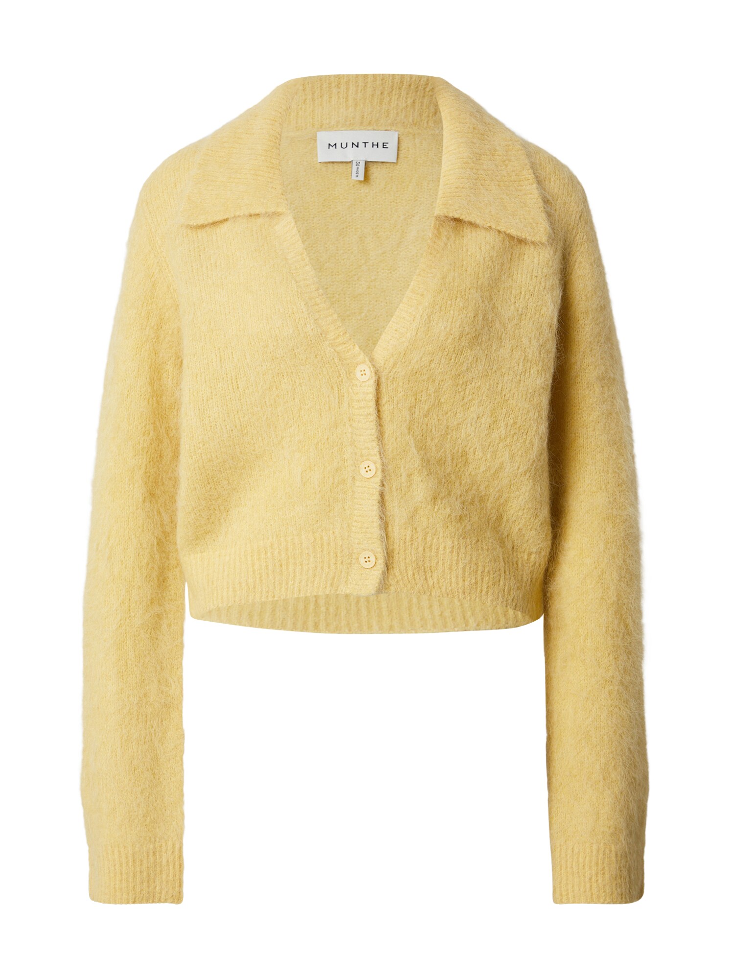 Munthe Geacă tricotată ROXAS  galben lămâie