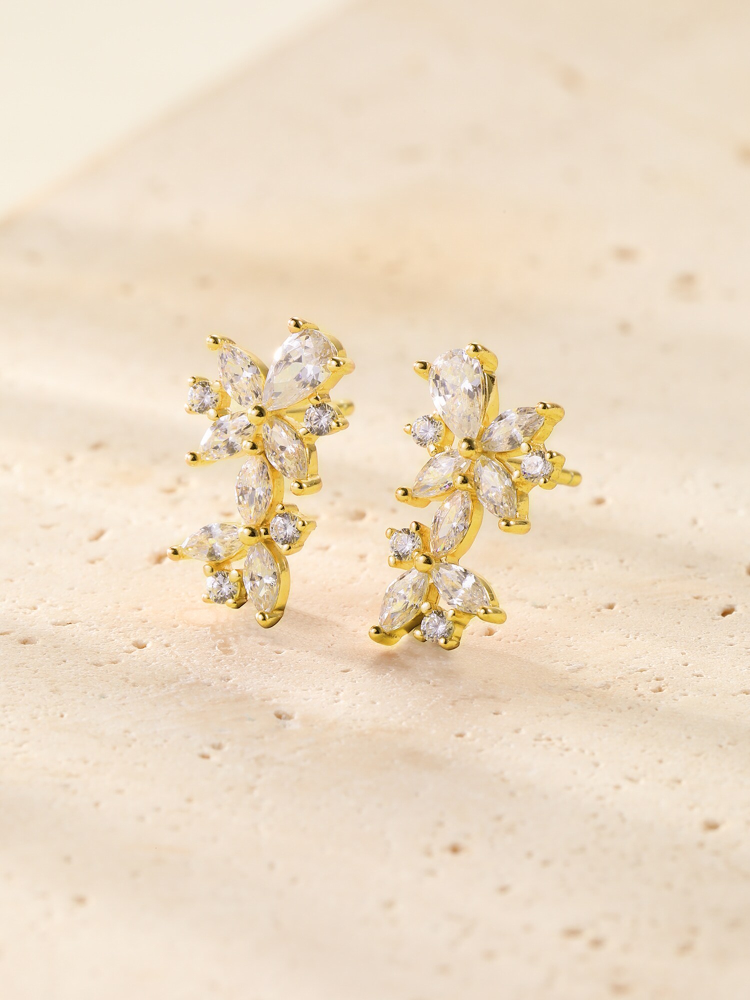 Thumbnail - Hey Happiness Ohrringe Marquise Flower