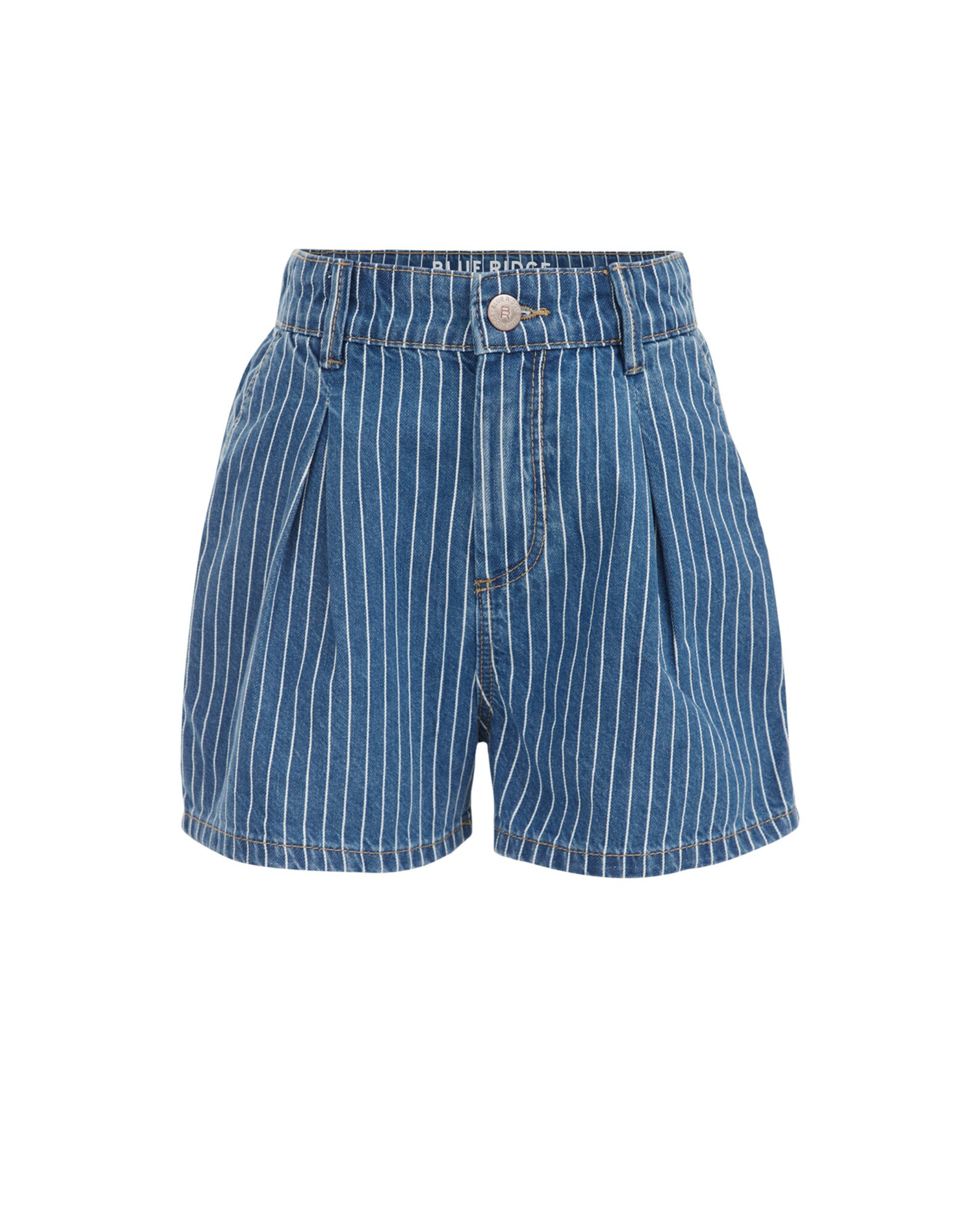 WE Fashion Nadrág  kék farmer / fehér akciós termékkép 1