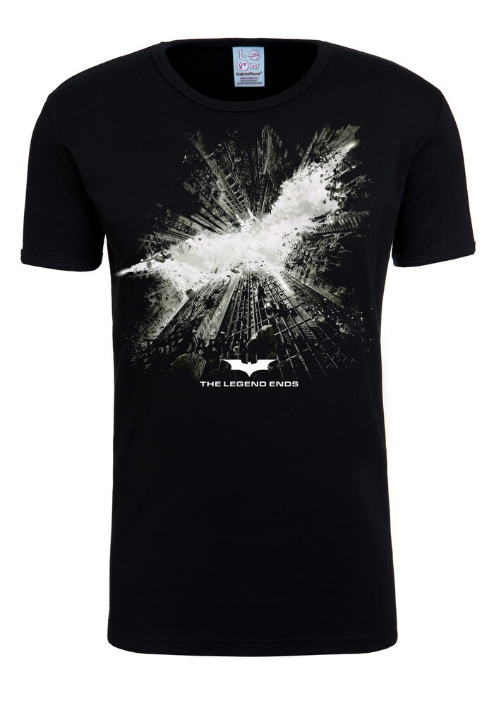 LOGOSHIRT T-Shirt 'Batman The Dark Knight Rises' Herren Größe L schwarz