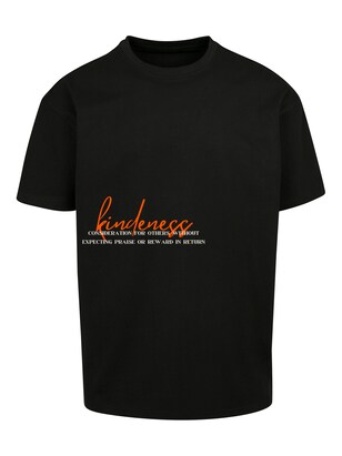 F4NT4STIC Shirt ‘Kindness’ Oranje / Zwart / Wit