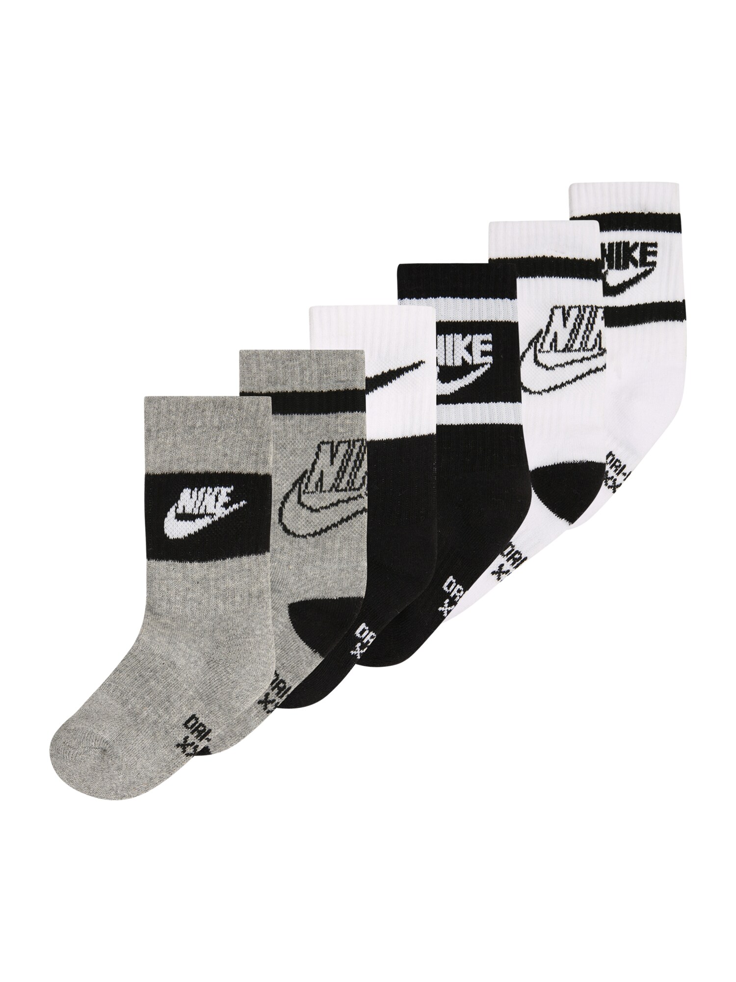 Nike Sportswear Zokni  szürke / fekete / fehér akciós termékkép 1