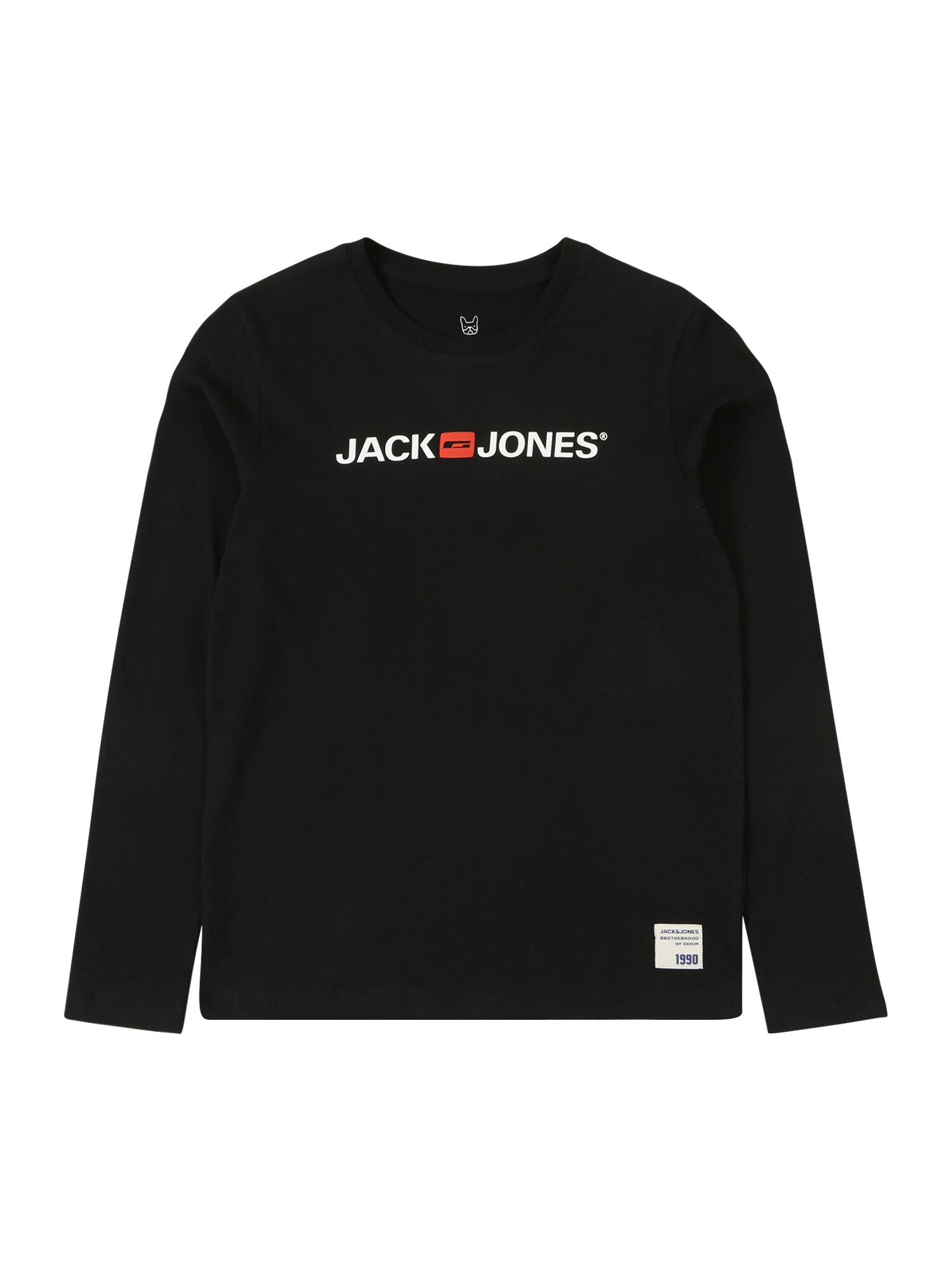 Jack & Jones Junior Marškinėliai 'HISTORY'  juoda / balta / oranžinė-raudona