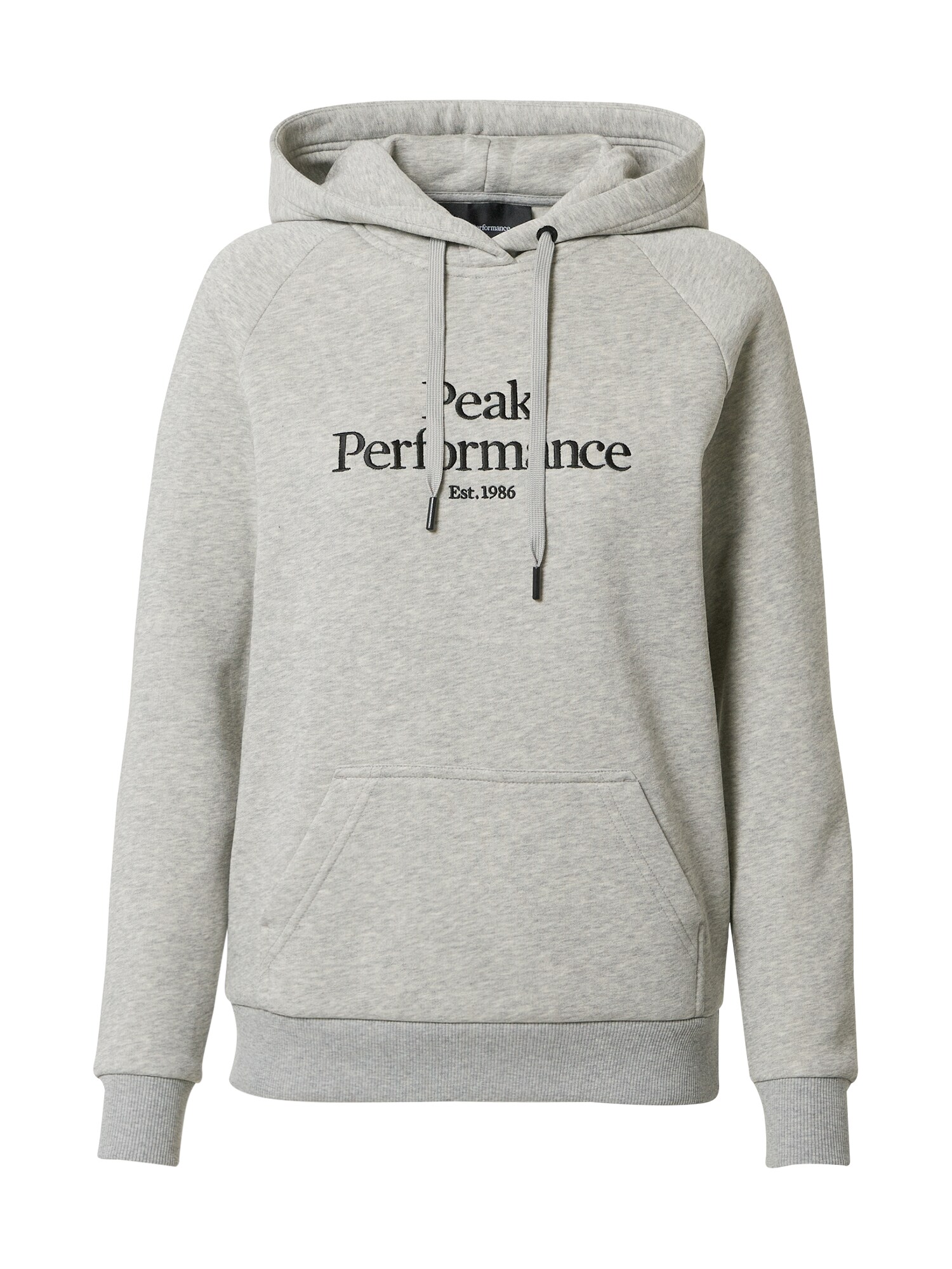 PEAK PERFORMANCE Sportinio tipo megztinis  margai pilka / juoda