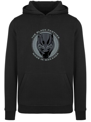 F4NT4STIC Sweatshirt ‘Marvel Black Panther Made in Wakanda’ Grijs / Zwart